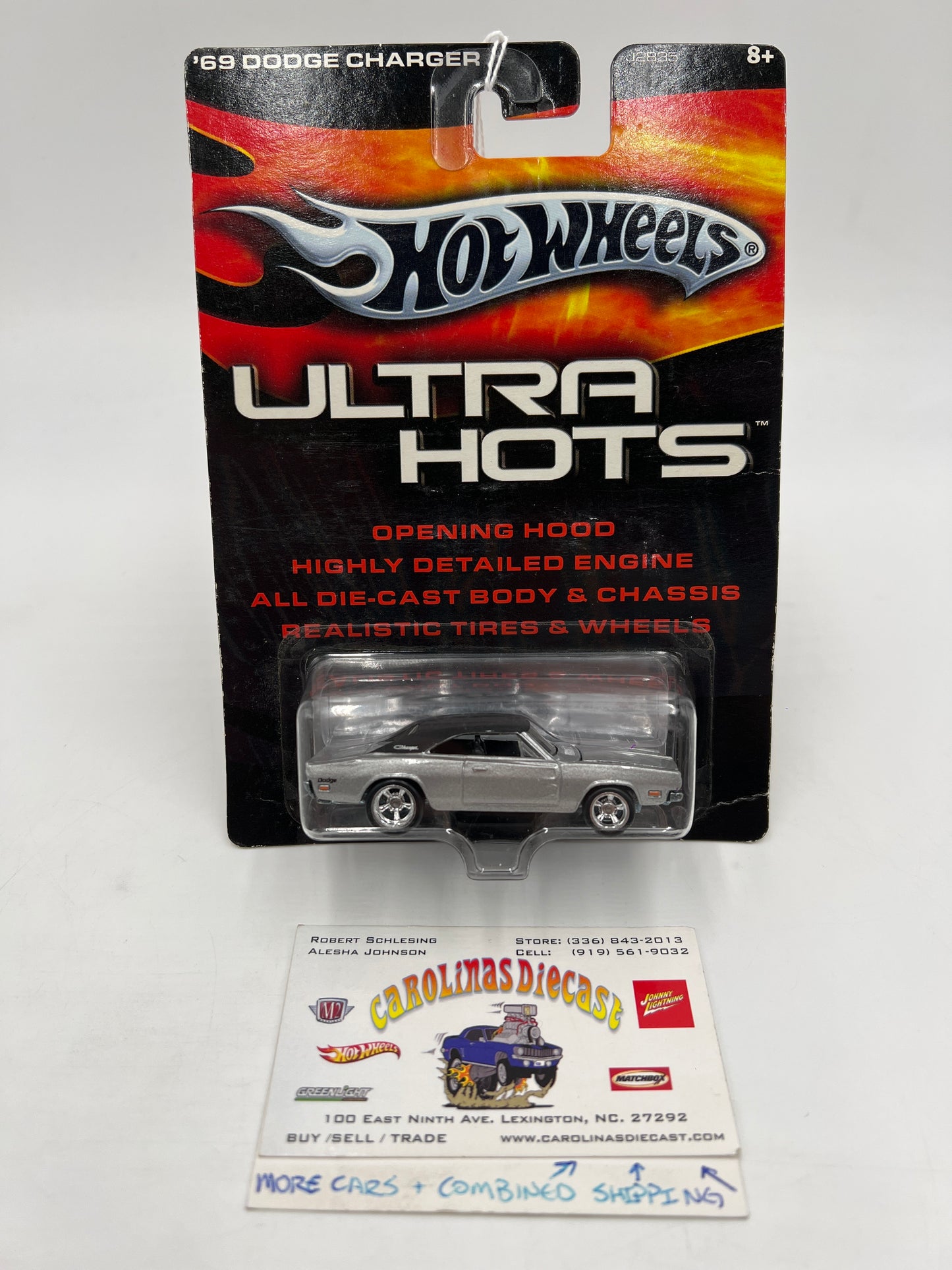 Hot Wheels Premium Ultra Hots 69 Dodge Charger Silver SR