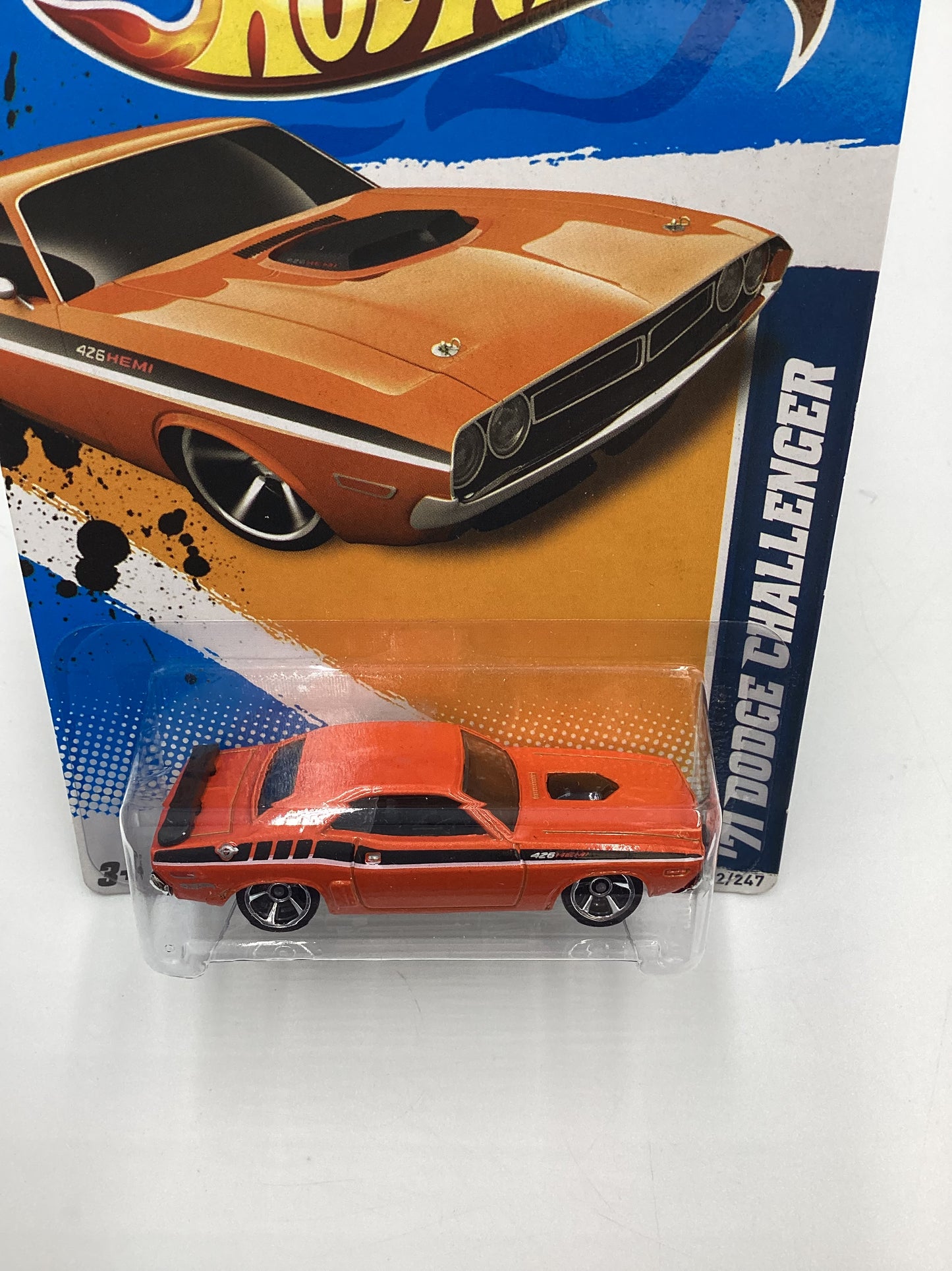 2012 Hot Wheels Muscle Mania Mopar #82 71 Dodge Challenger Orange 55E