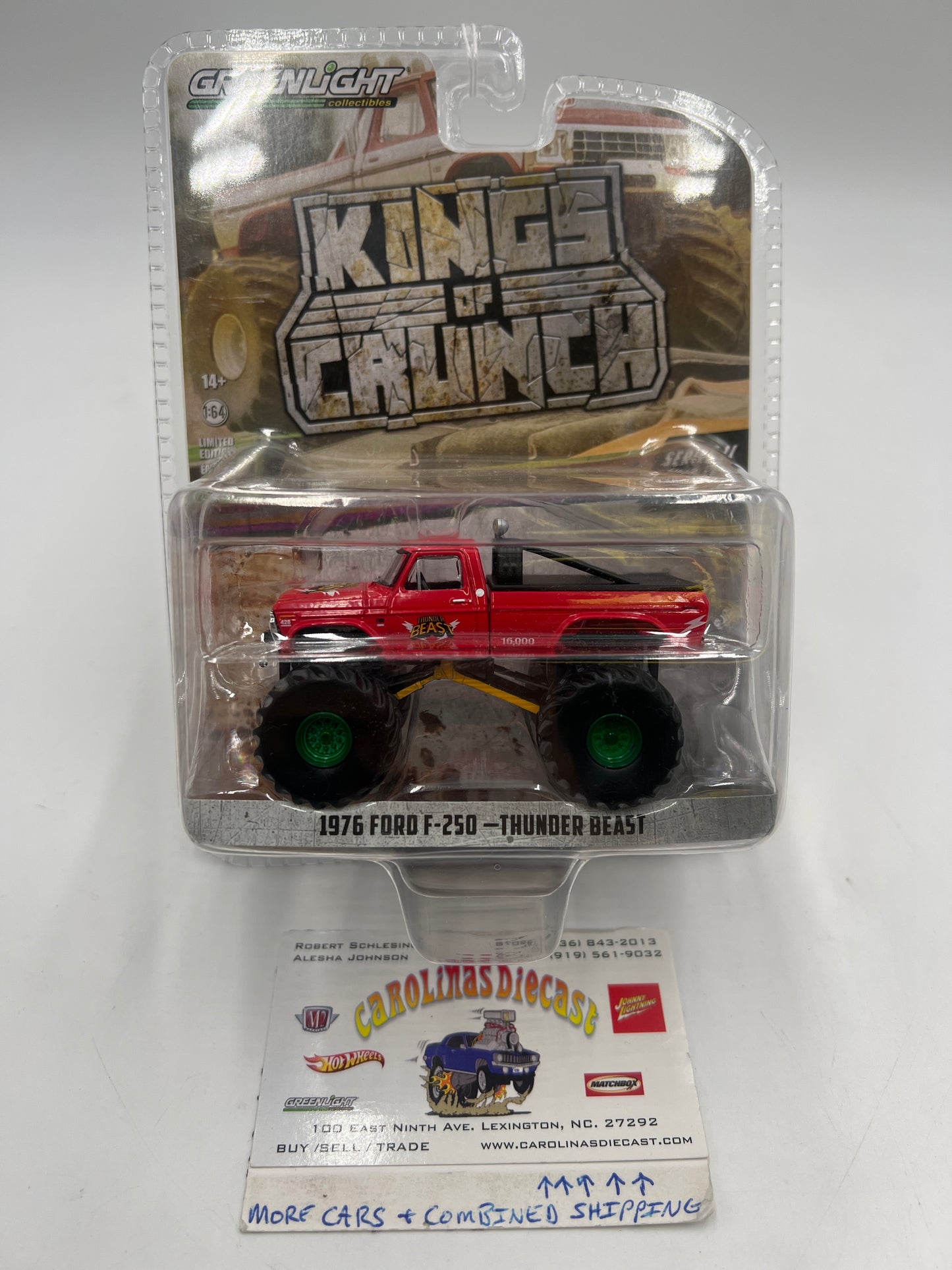 Greenlight Kings of Crunch Series 11 1976 Ford F-250 Thunder Beast Greenie CHASE