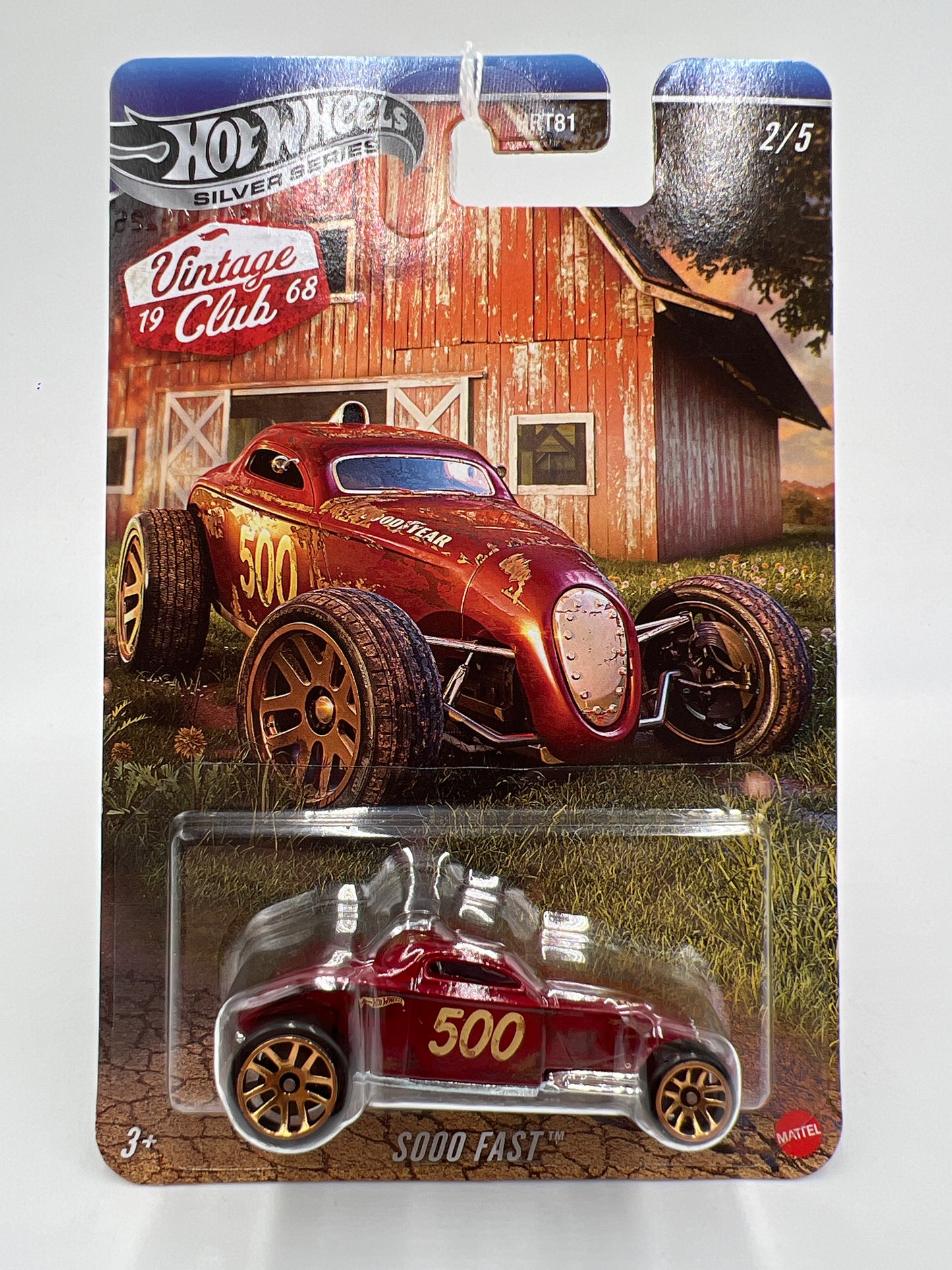 2025 Hot Wheels Silver Series Vintage Club Grand Prix #2 Sooo Fast Red 156i
