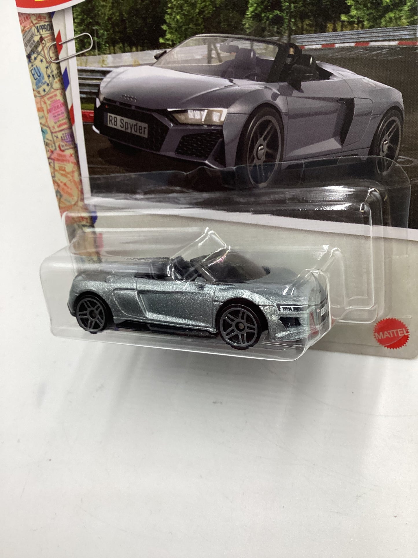 Hot Wheels Walmart Exclusive World Class Racers #5 2019 Audi R8 Spyder Silver 151F