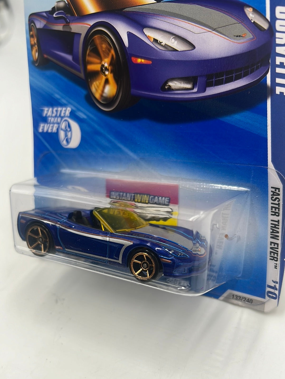 2010 Hot Wheels Faster Than Ever ‘06 Corvette Blue 133/240 15B