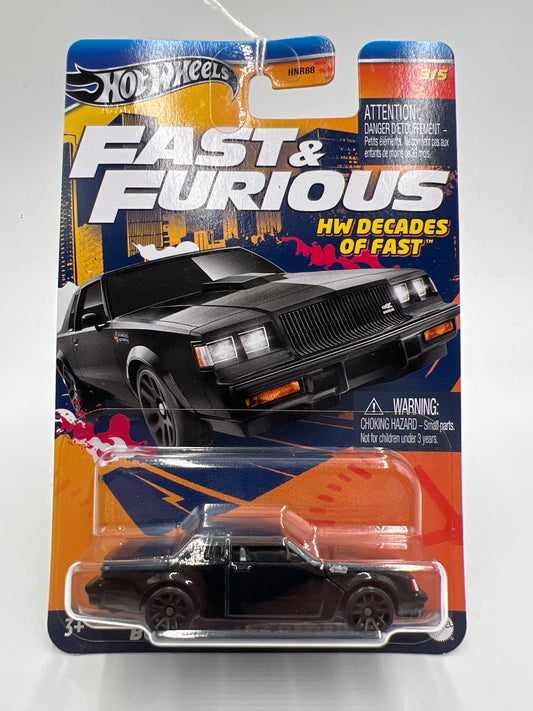Hot Wheels Fast and Furious Decades of Fast #3 Buick Grand National Black 74F