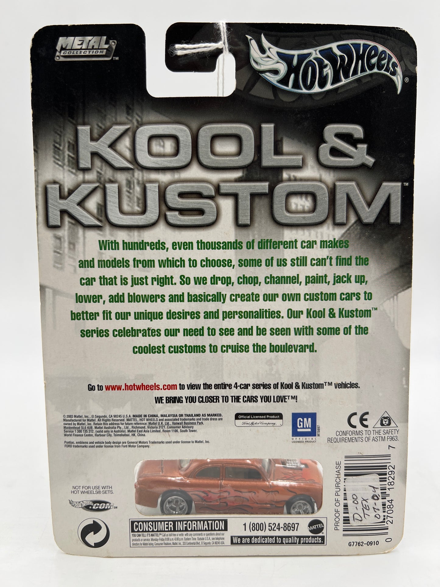 Hot Wheels Premium Kool & Kustom #3 49 Ford Copper 245O