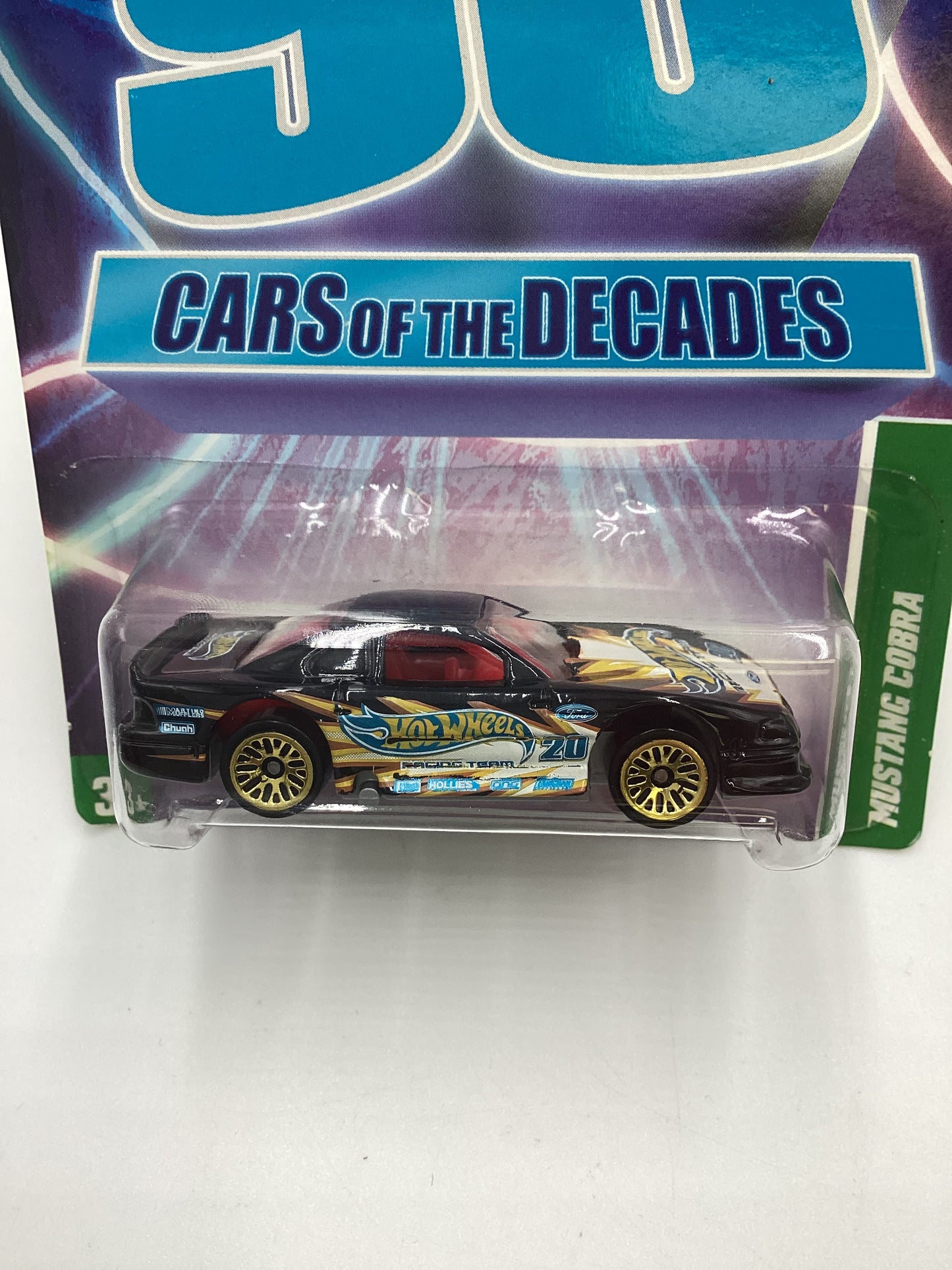 2011 Hot Wheels Cars of the Decades The 90s #27 Mustang Cobra Black 157C