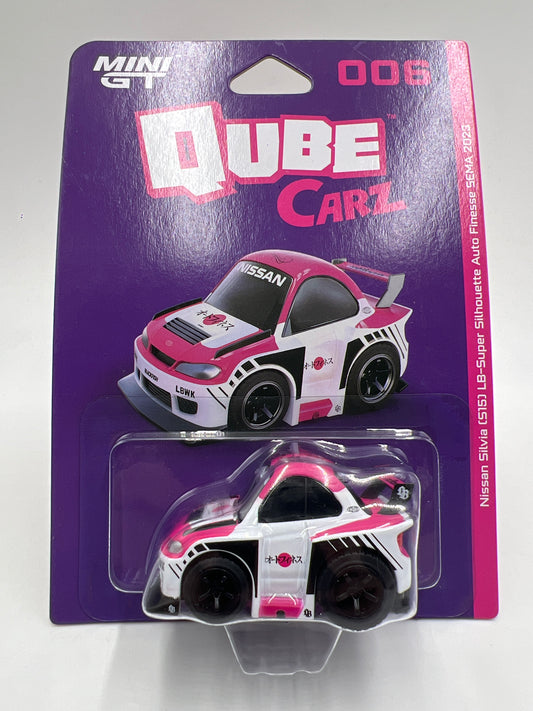 Mini GT Qube Carz Liberty Walk #6 Nissan Silvia S15 LB-Super Silhouette Auto Finesse SEMA 2023 177i