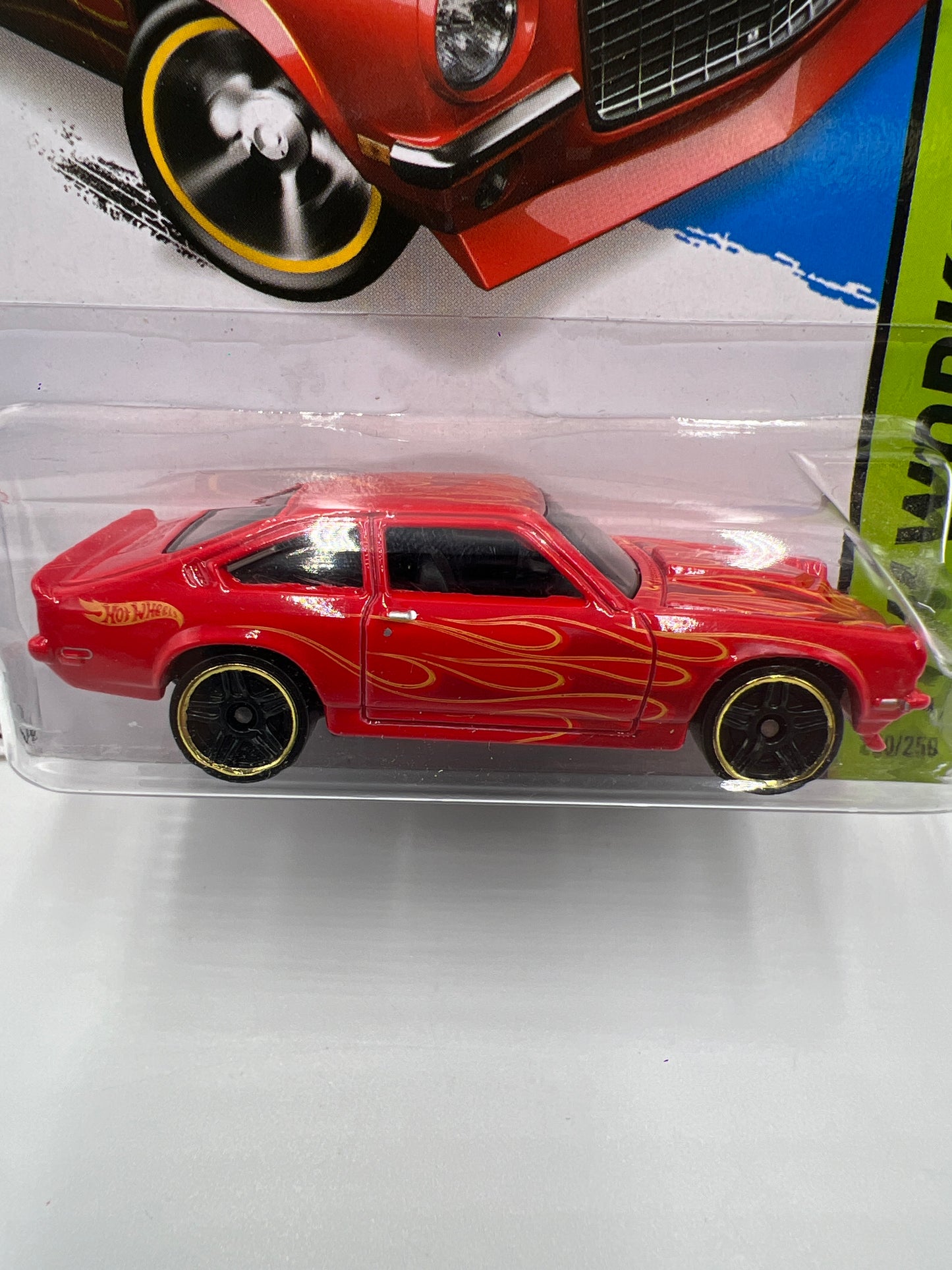 2014 Hot Wheels Workshop #220 Custom V8 Vega Red 10B