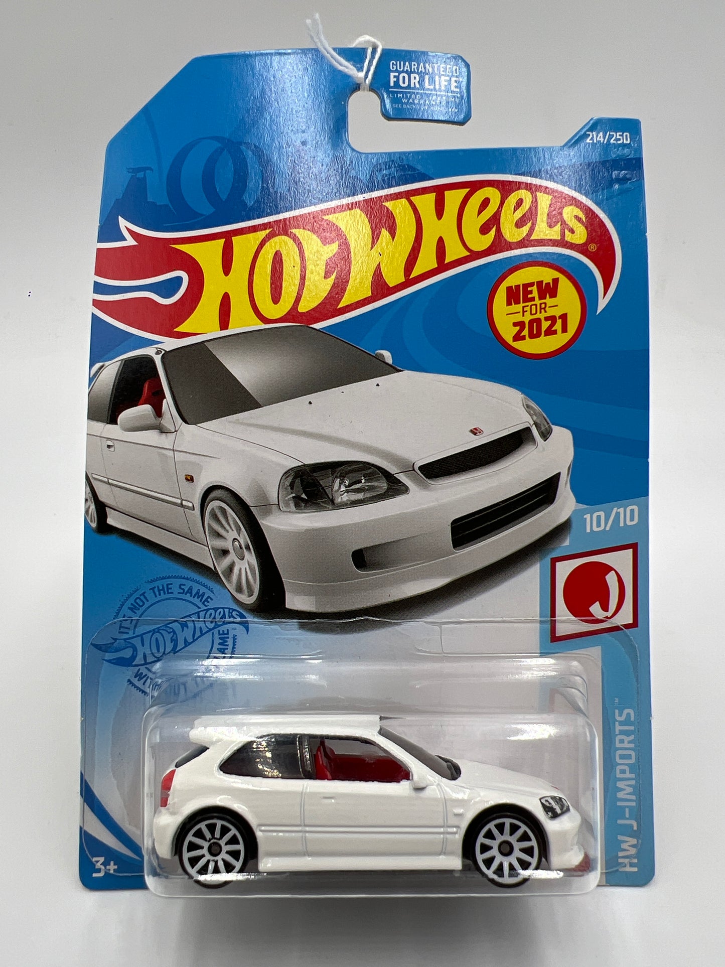 2021 Hot Wheels J-Imports #214 99 Honda Civic Type R EK9 White 75C