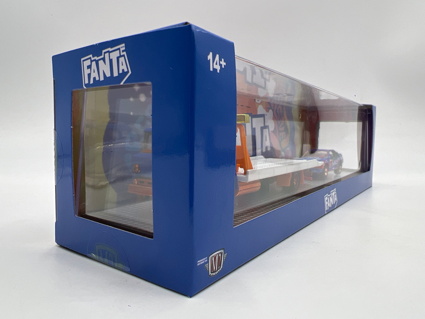 M2 Machines Haulers TW44 CHASE Fanta 1990 Ford C-8000 & 1990 Ford Mustang GT