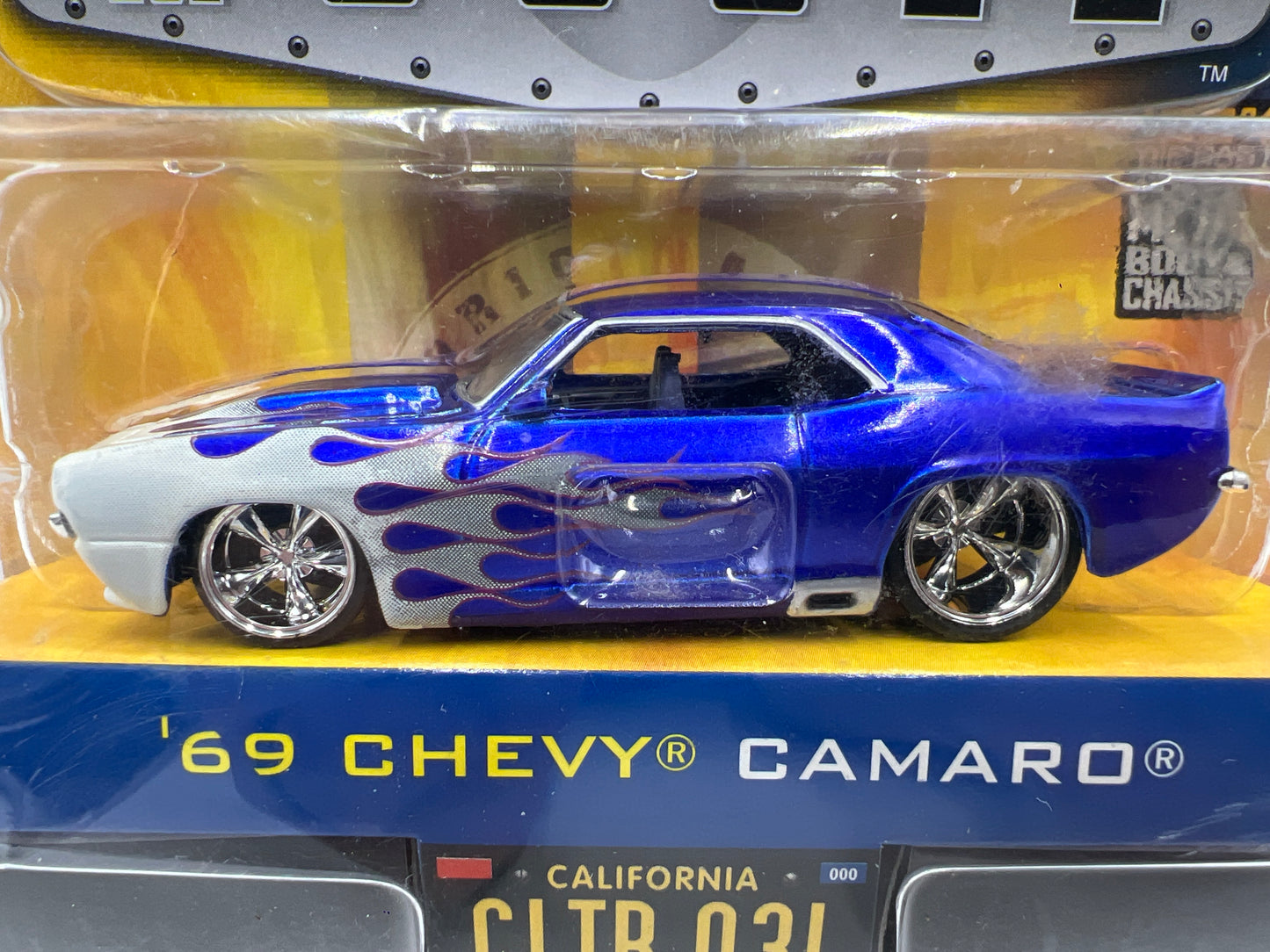 Jada Dub City Big Time Muscle #31 69 Chevy Camaro Blue Damaged Blister 184D