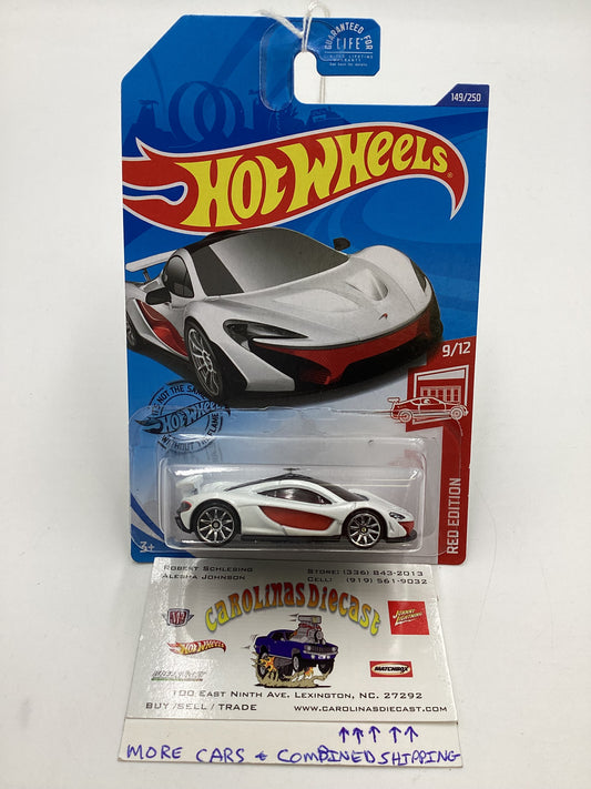 Hot Wheels Target Red Edition #149 Mclaren P1 White 150A