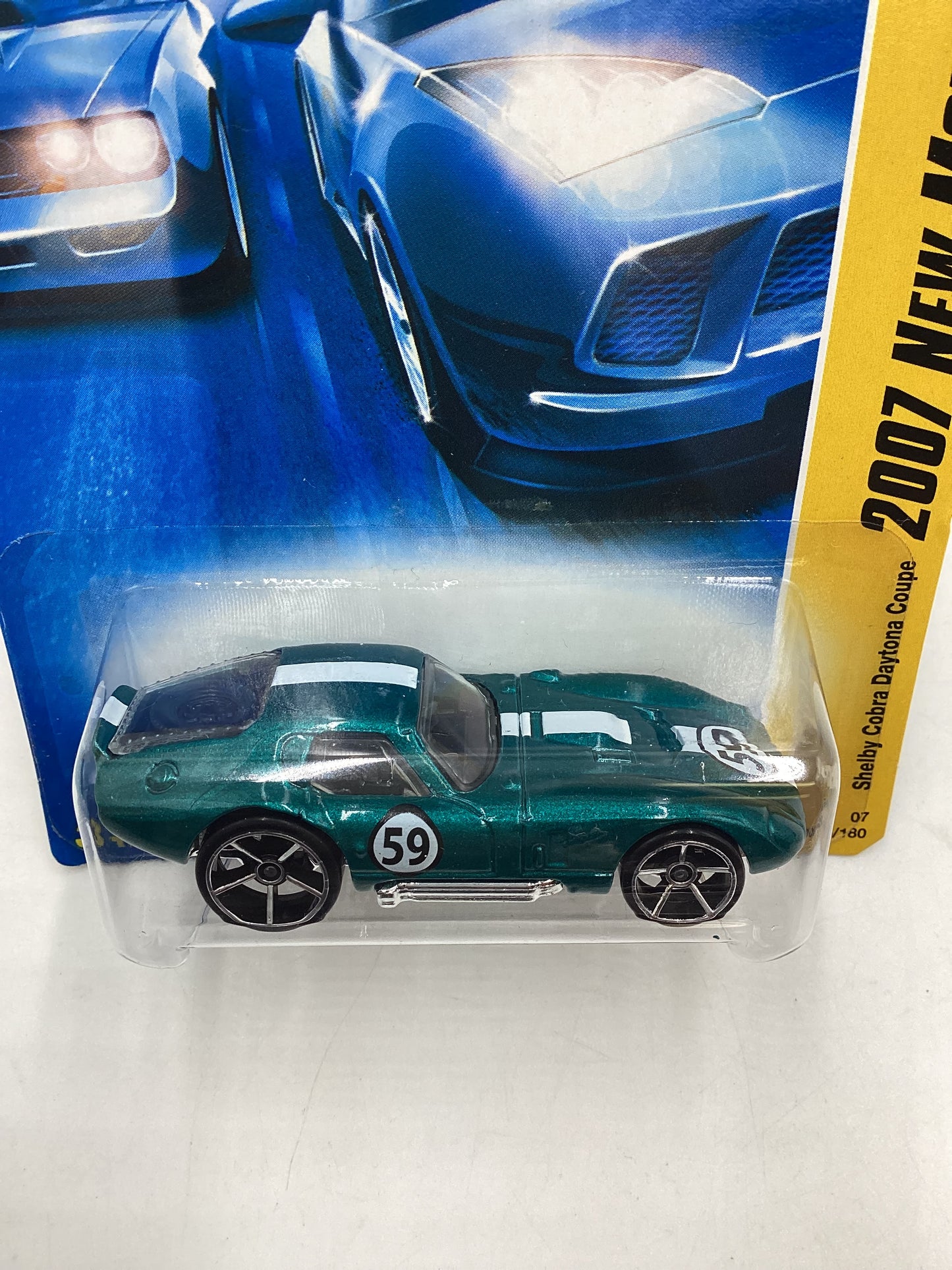 2007 Hot wheels New Models #006 Shelby Cobra Daytona Coupe Green 30D