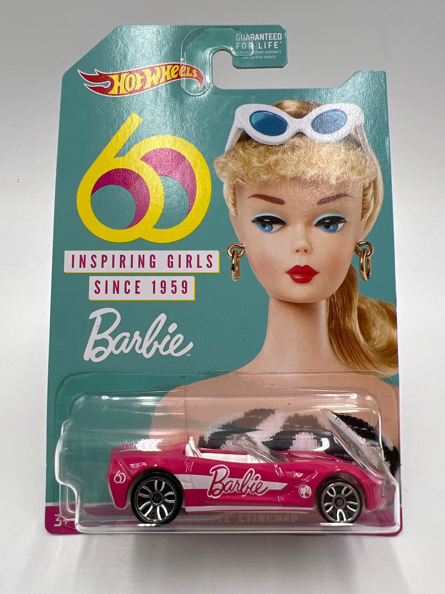 2019 Hot Wheels 60 Years Barbie 14 Corvette Stingray Pink 121A