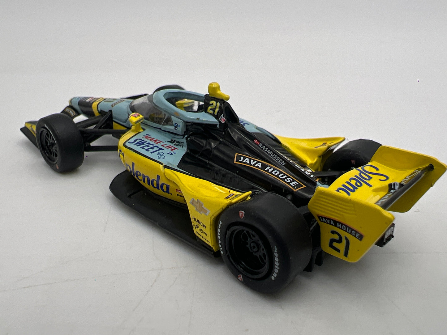 IXO Models 1/64 NTT Indycar Series Christian Rasmussen #21 Splenda