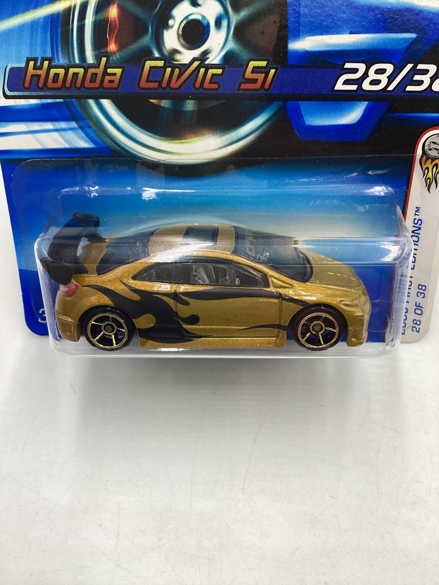 2006 Hot wheels #028 Gold Honda Civic Si 78A