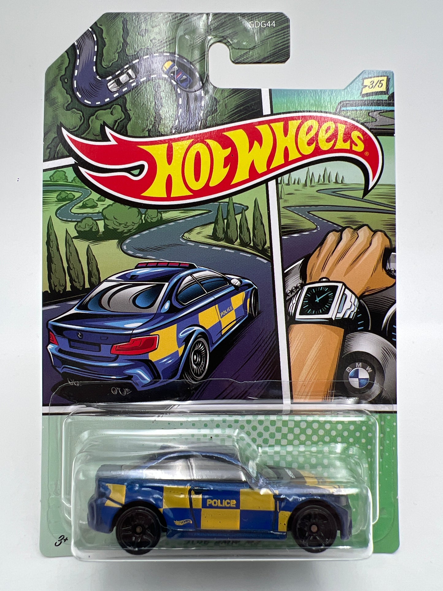 Hot Wheels Police Art Series #3 2016 BMW M2 Blue/Yellow 168C