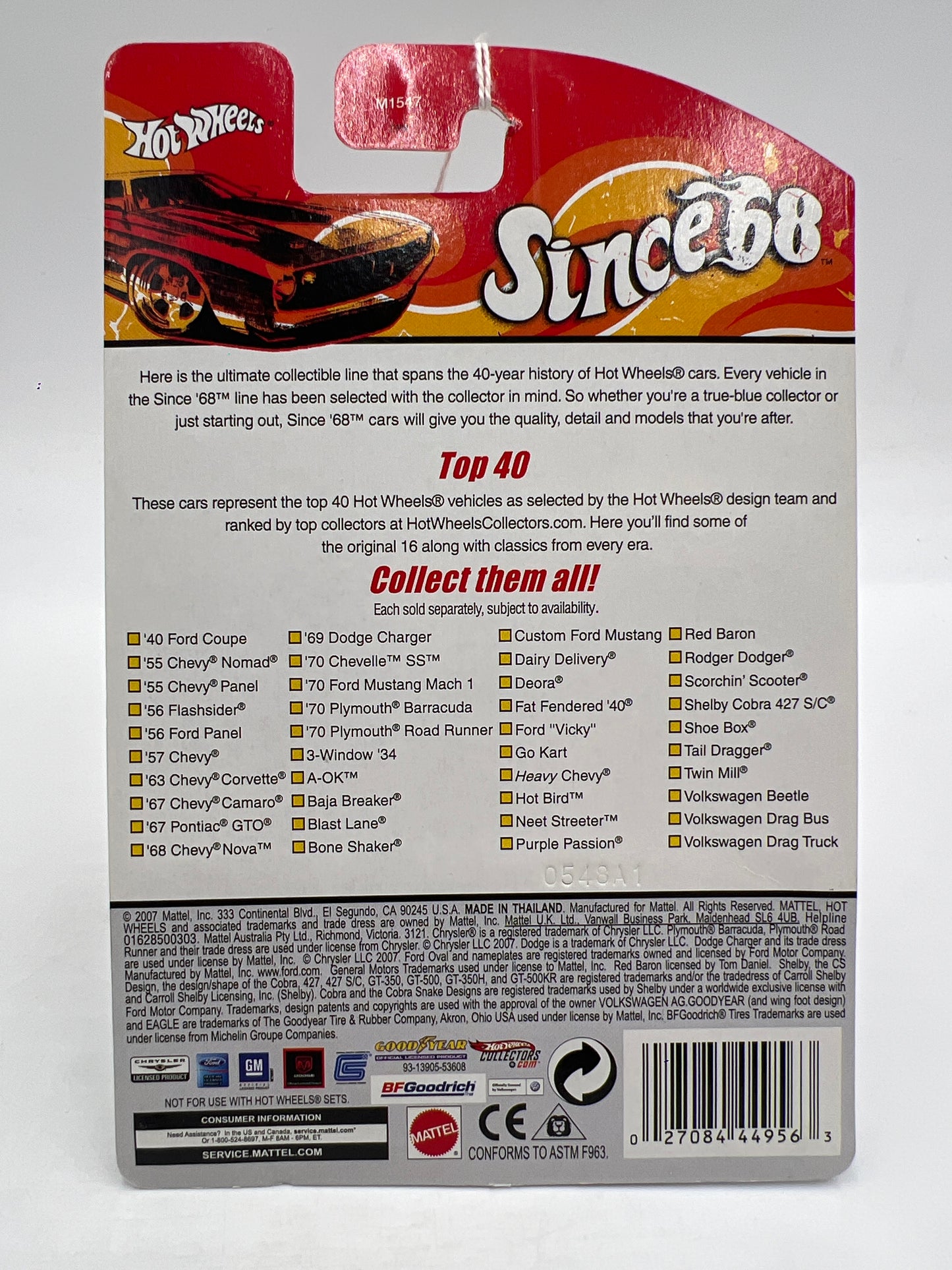 Hot Wheels Since 68 Top 40 #7 Volkswagen Beetle Brown