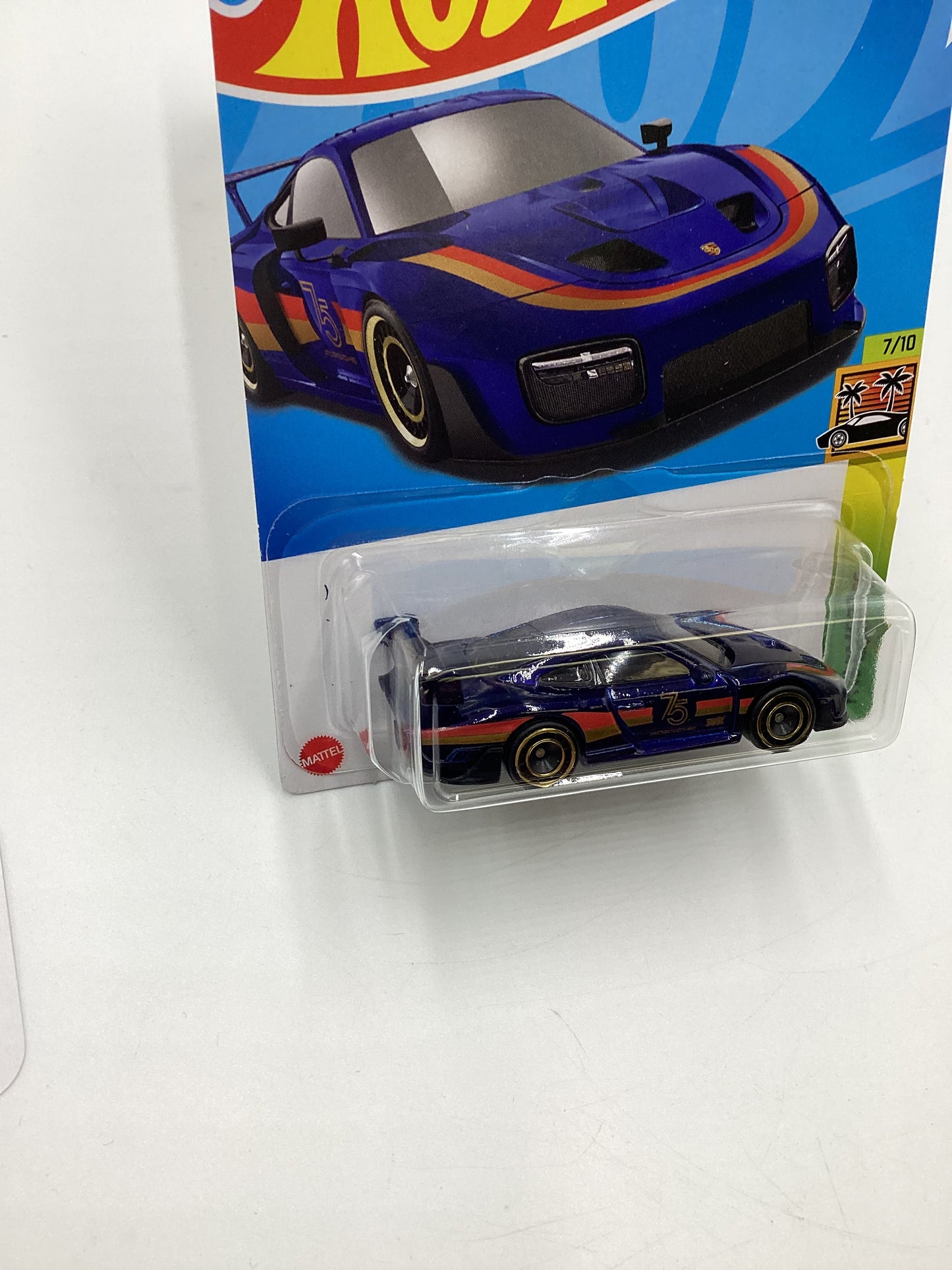 2023 Hot Wheels Super Treasure Hunt #223 Porsche 935 Blue W/ Protector