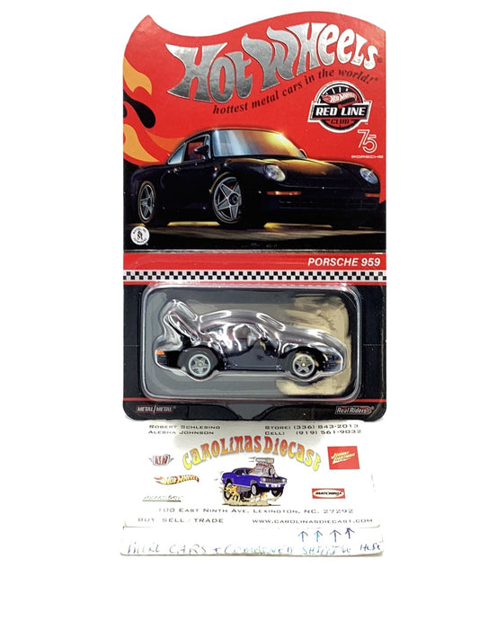 Hot Wheels Red Line Club Porsche 959 black with protector