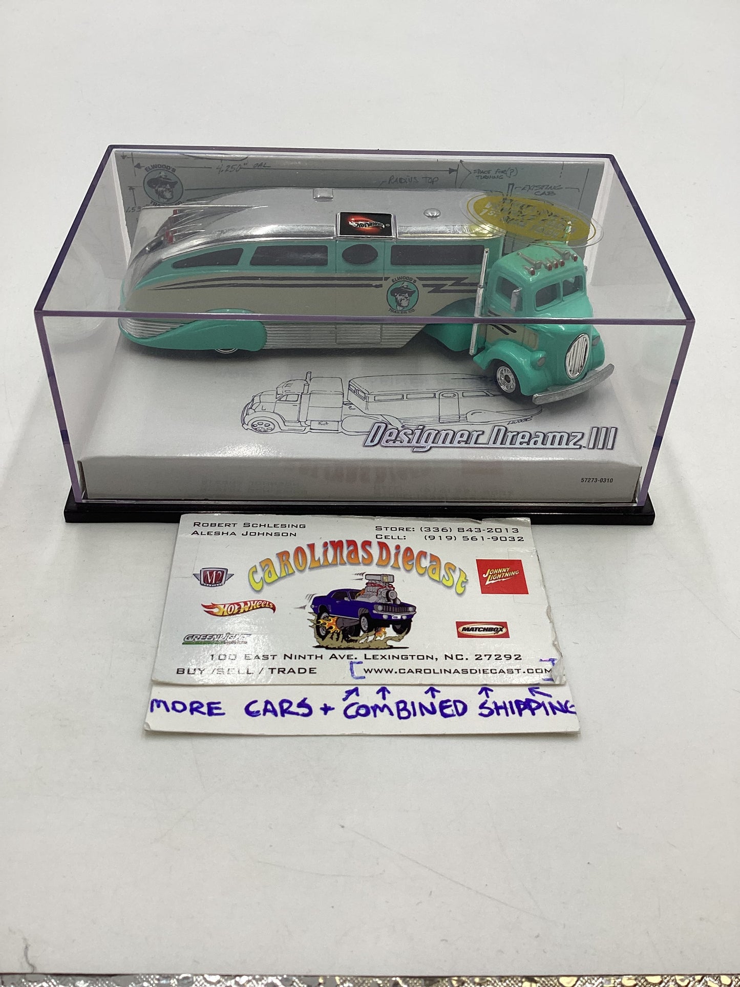 Hot Wheels 100% Designer Dreams III 38 Ford COE W/ Travel Trailer (No Box)