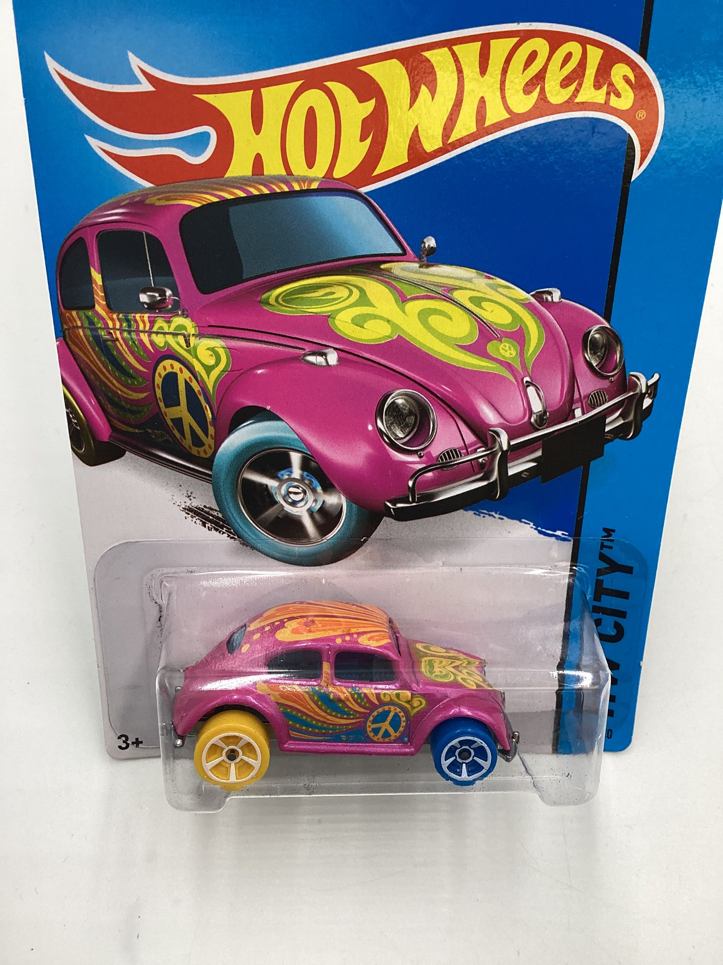 2015 Hot Wheels treasure hunt #26 Volkswagen Beetle Pink 276C