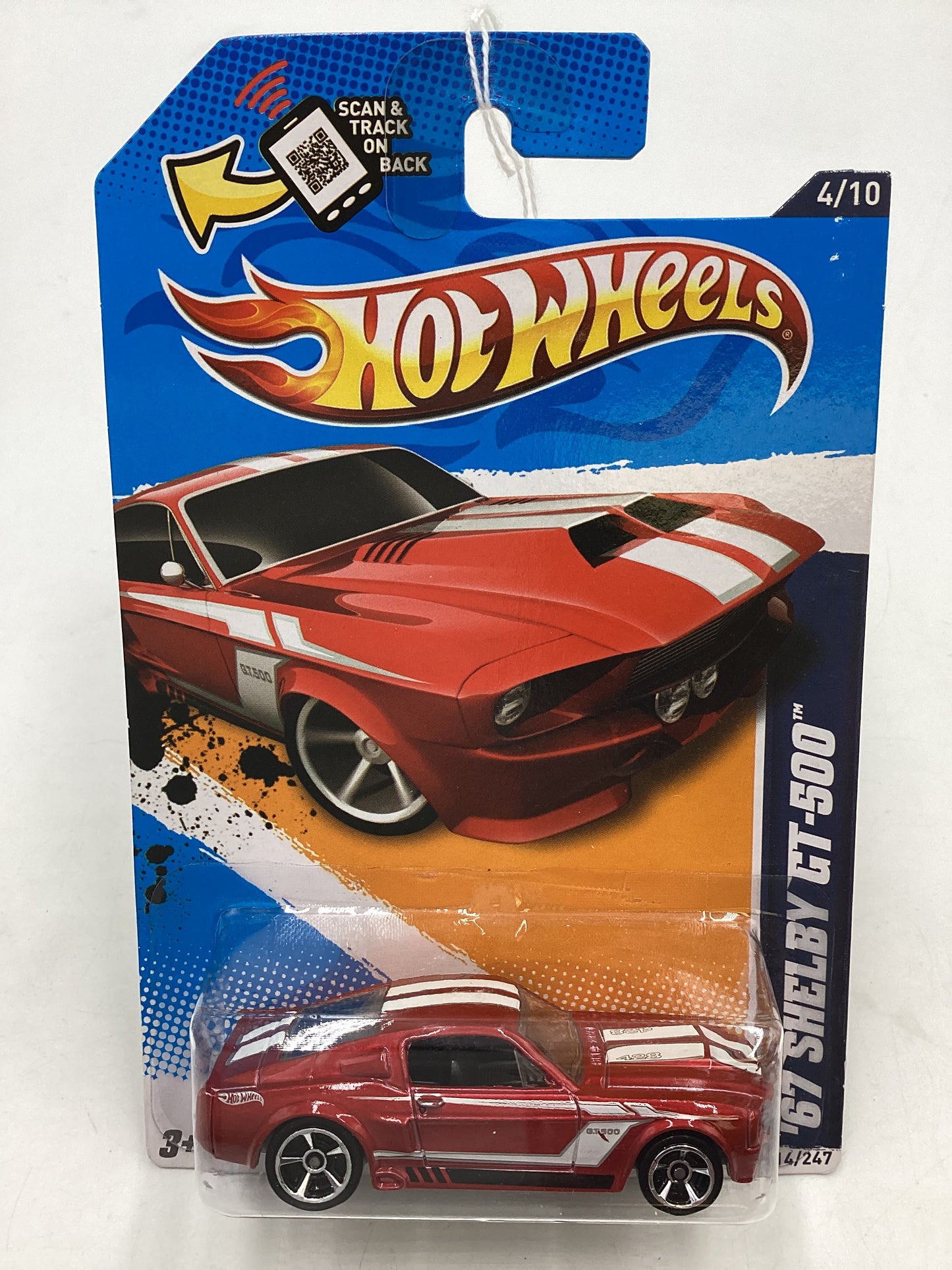 2012 Hot Wheels Muscle Mania Ford #114 67 Shelby GT-500 Red 35F