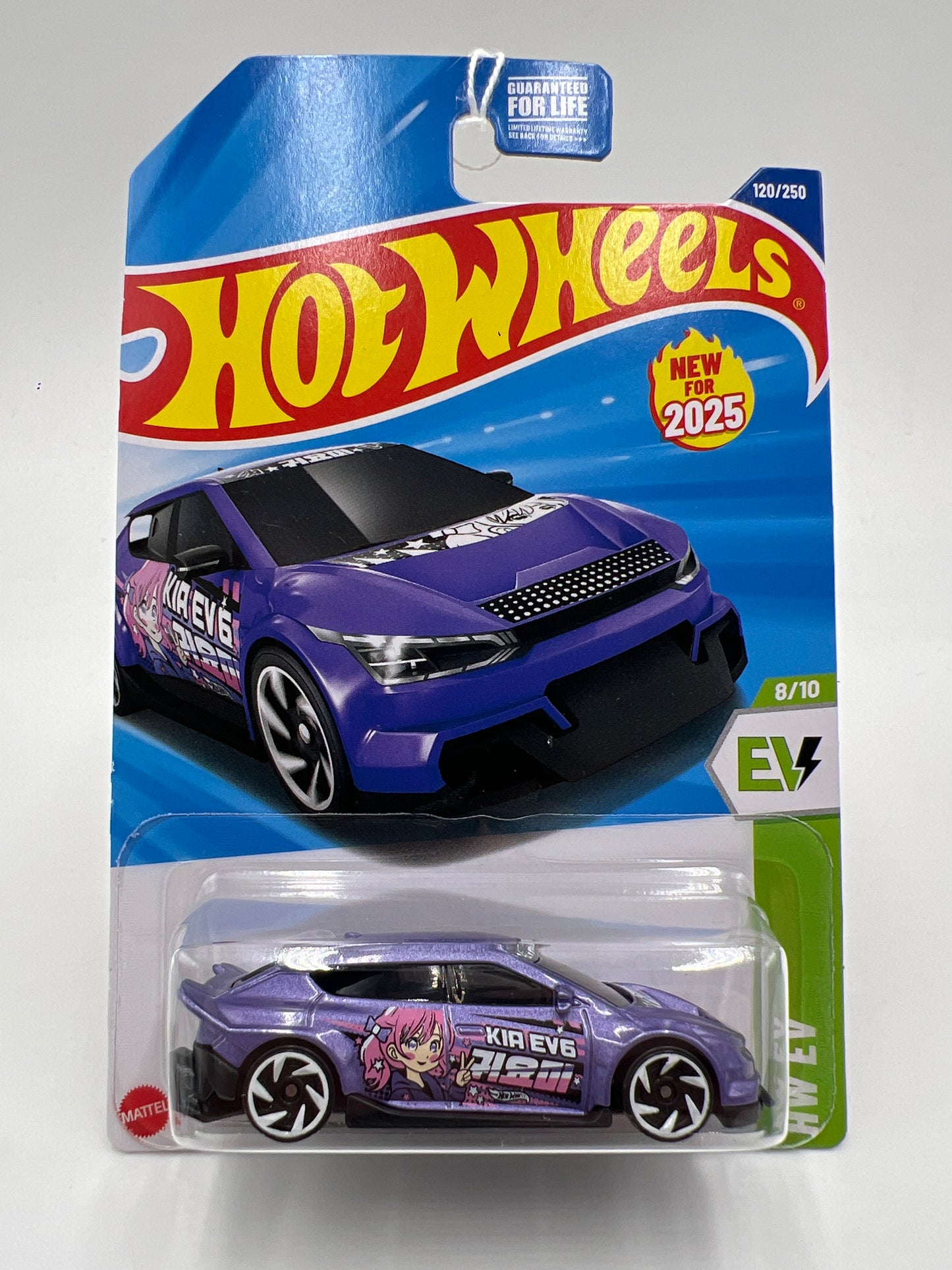 2025 Hot Wheels F Case HW EV #120 Custom Kia EV6 Purple 114i