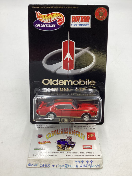 2000 Hot Wheels Street Machines Limited Edition 60s Olds 442 Red Series 1 with protector