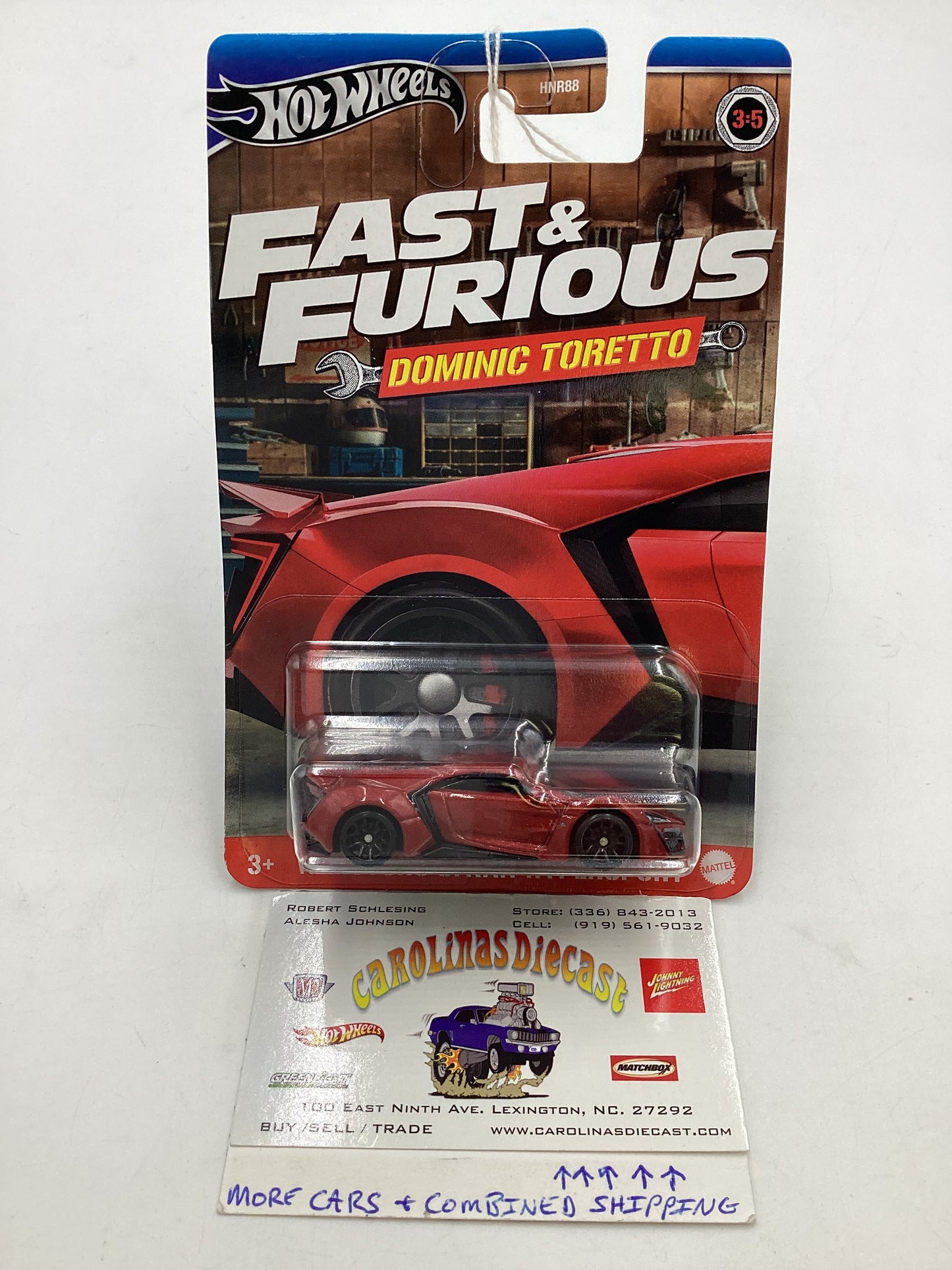 Hot wheels Fast and furious Dominic Toretto #3 W Motors Lykan Hypersport 72D