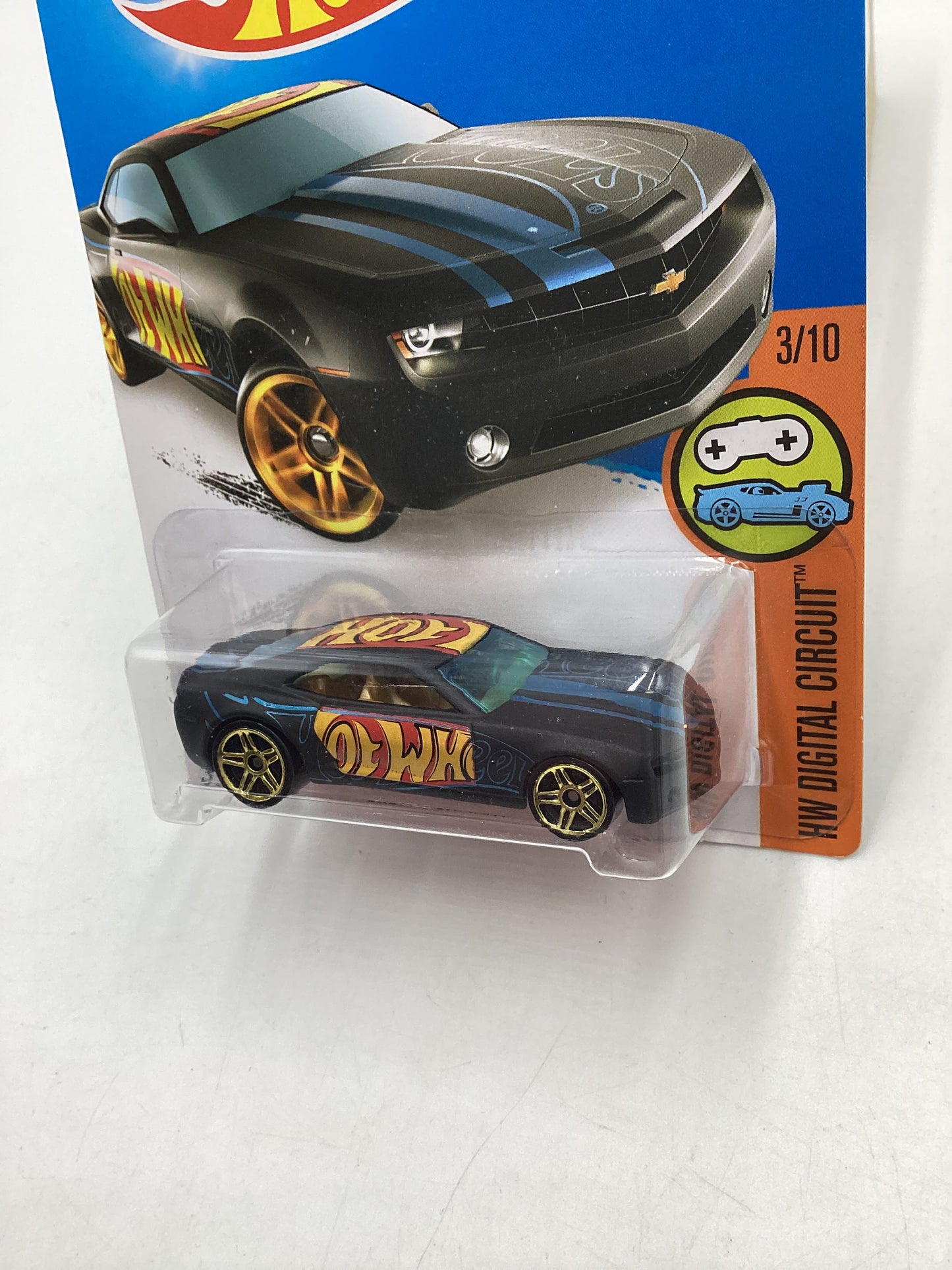 2016 Hot wheels #23 Black Chevy Camaro Concept 18H