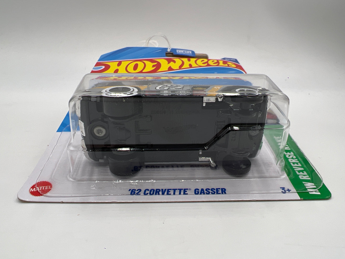 2025 Hot Wheels J Case HW Reverse Rake #182 62 Corvette Gasser Gray 8D