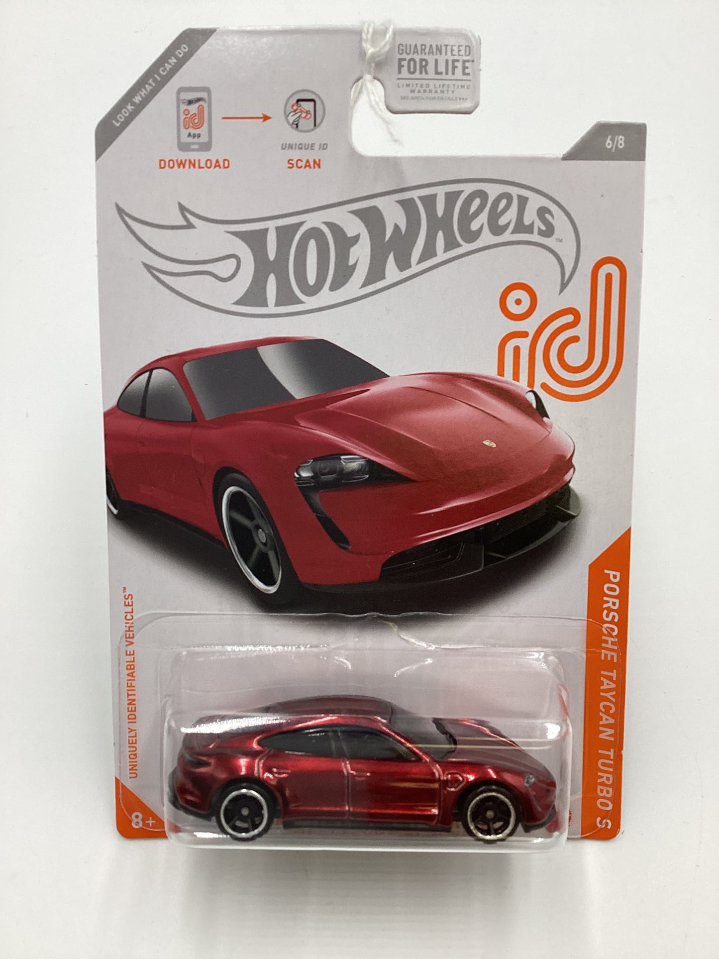 2021 Hot Wheels ID #6 Porsche Taycan Turbo S Red Chase 160A