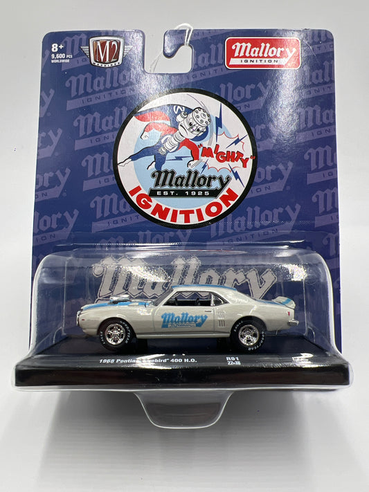 M2 Machines Auto-Drivers 1968 Pontiac Firebird 400 H.O. Mallory Ignition White R91 188Q