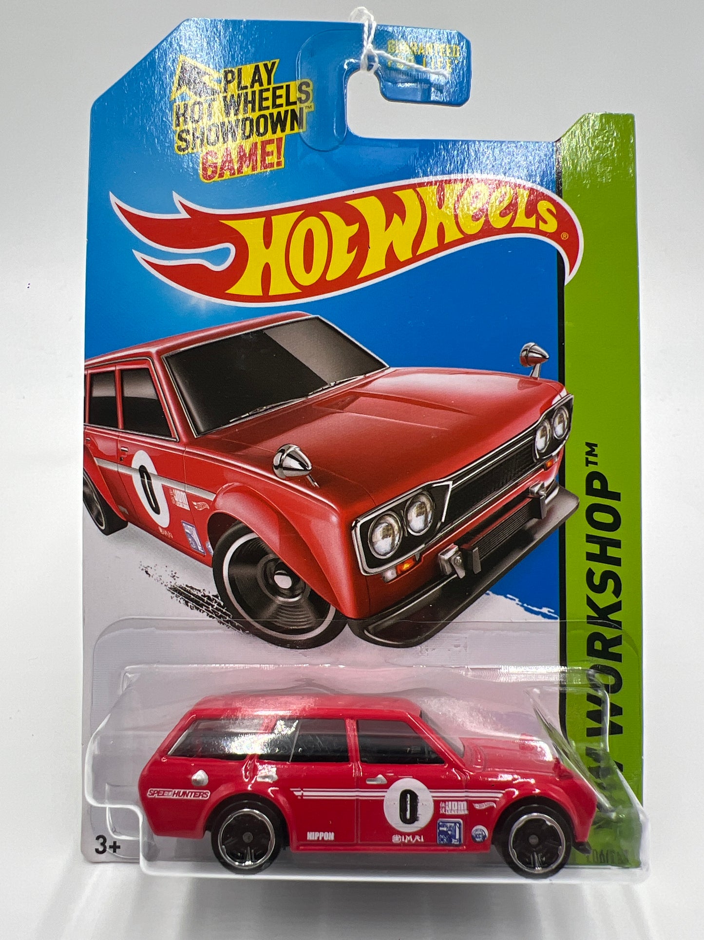 2014 Hot Wheels Workshop #206 71 Datsun Bluebird 510 Wagon Red (Mesh Grille) 88D