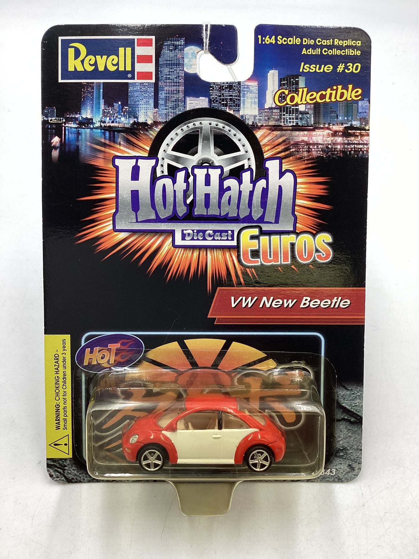 Revell Hot Hatch Diecast Euros VW New Beetle Red/White 185A