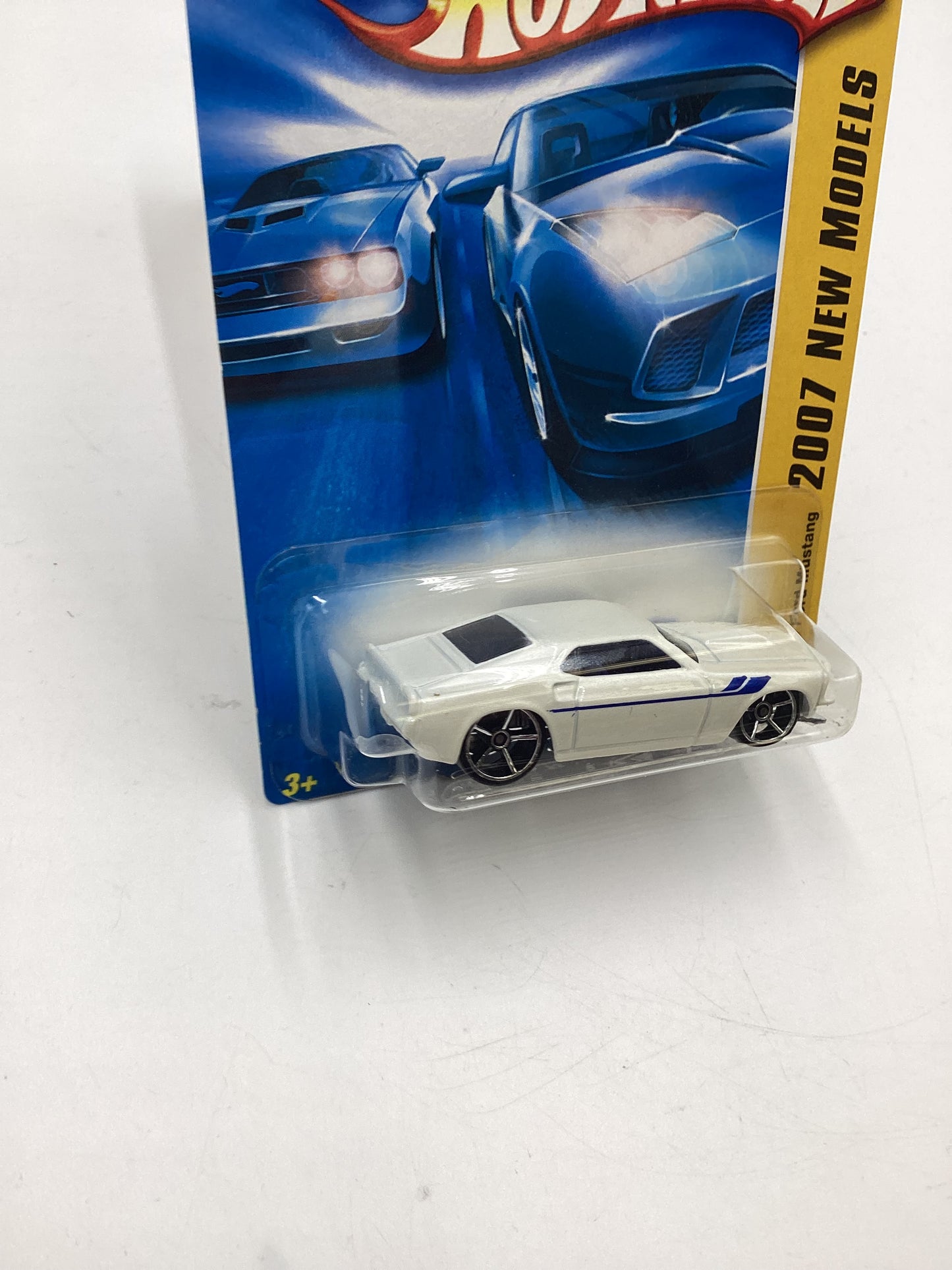 2007 Hot Wheels New Models #4 69 Ford Mustang White 26G