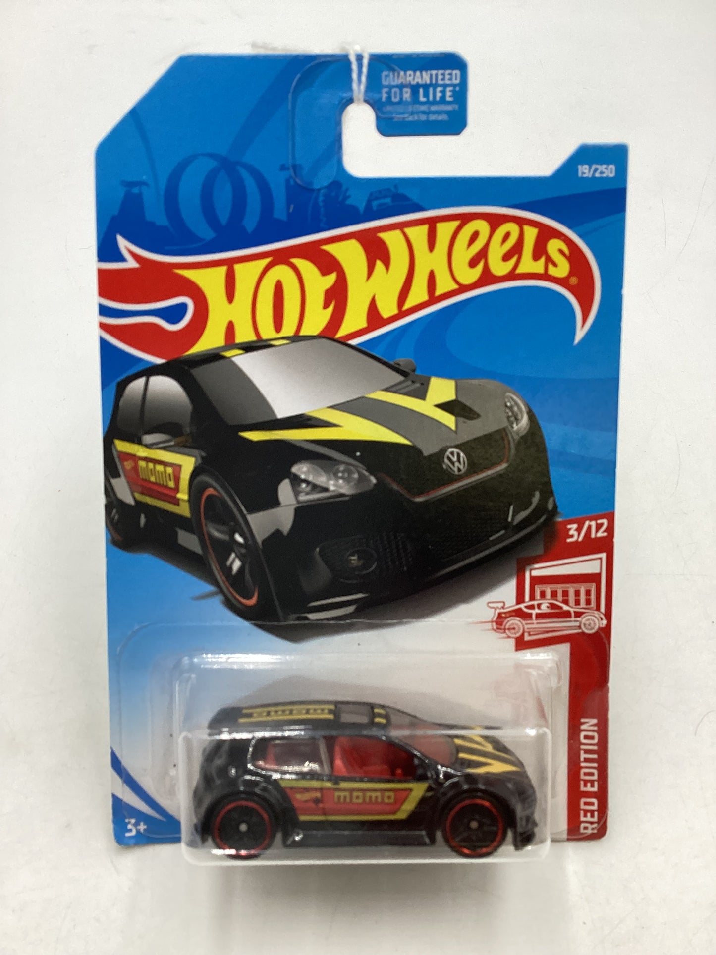 2019 Hot Wheels #19 Red Edition Volkswagen Golf GTI 143B