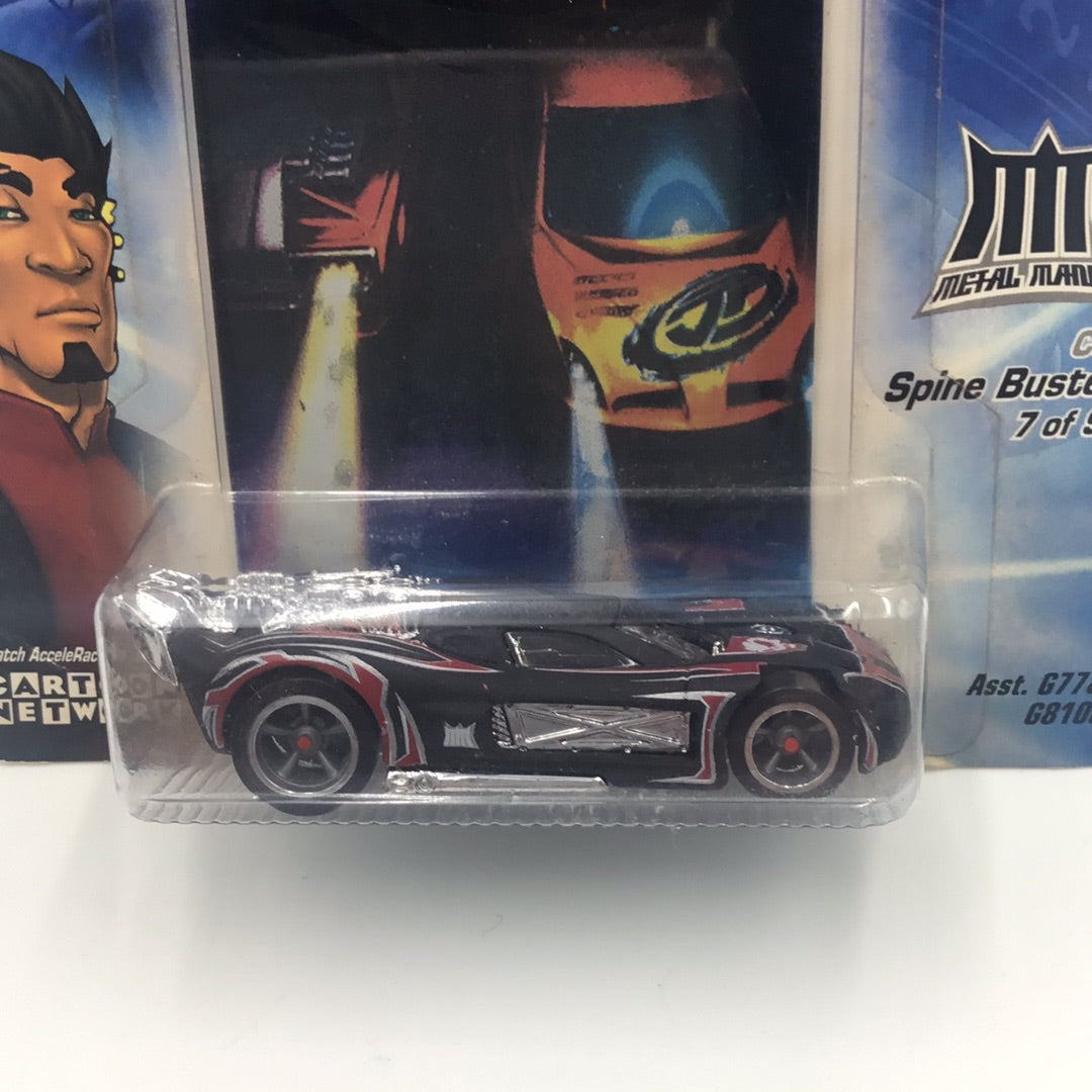 Hot wheels Acceleracers Metal Maniacs Spine Buster 7 of 9 CM5 Wheels (Bad card)