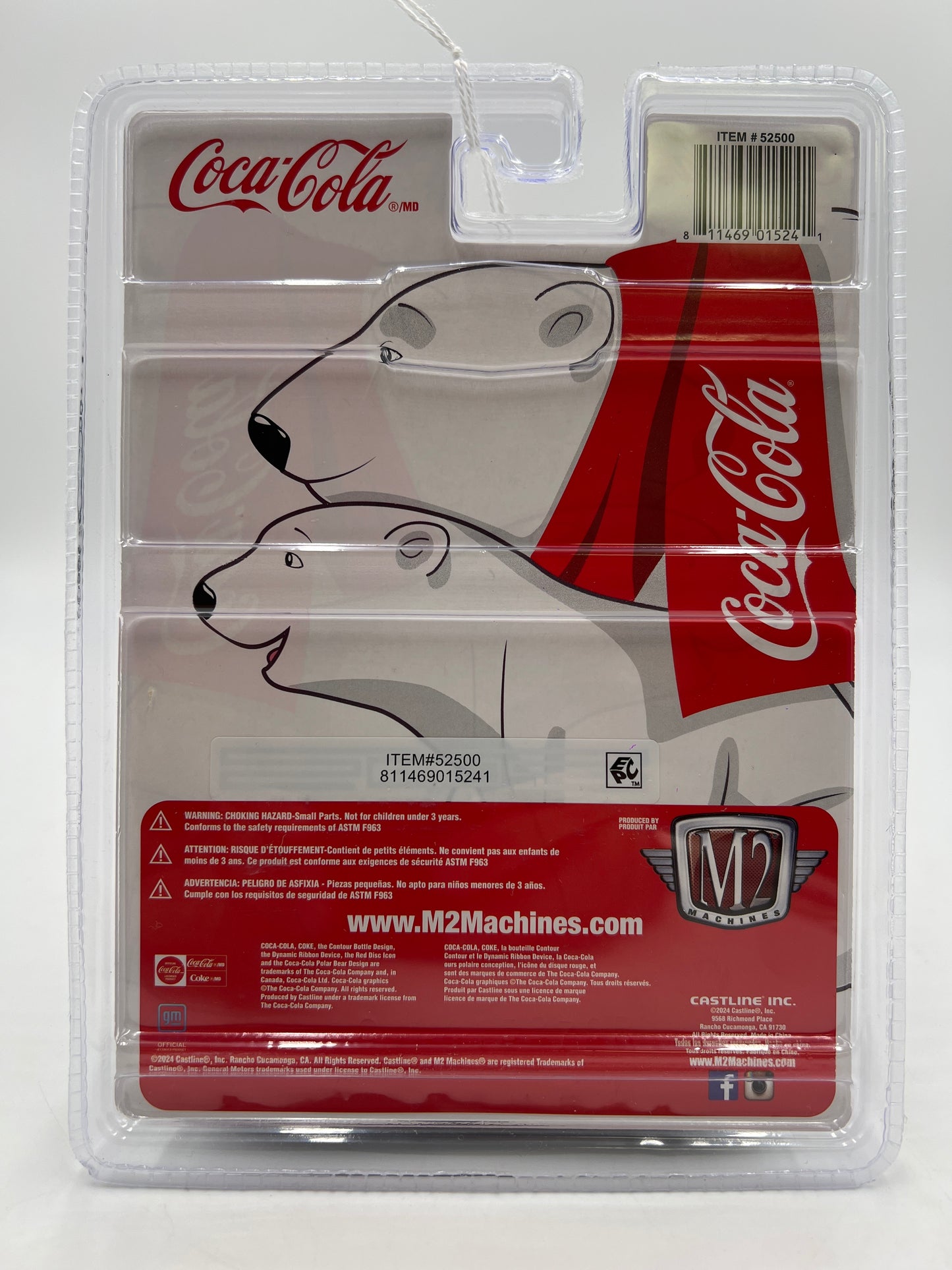 2024 M2 Machines Holiday Coca Cola 1973 Chevrolet Cheyenne Super 30 Gold SK09