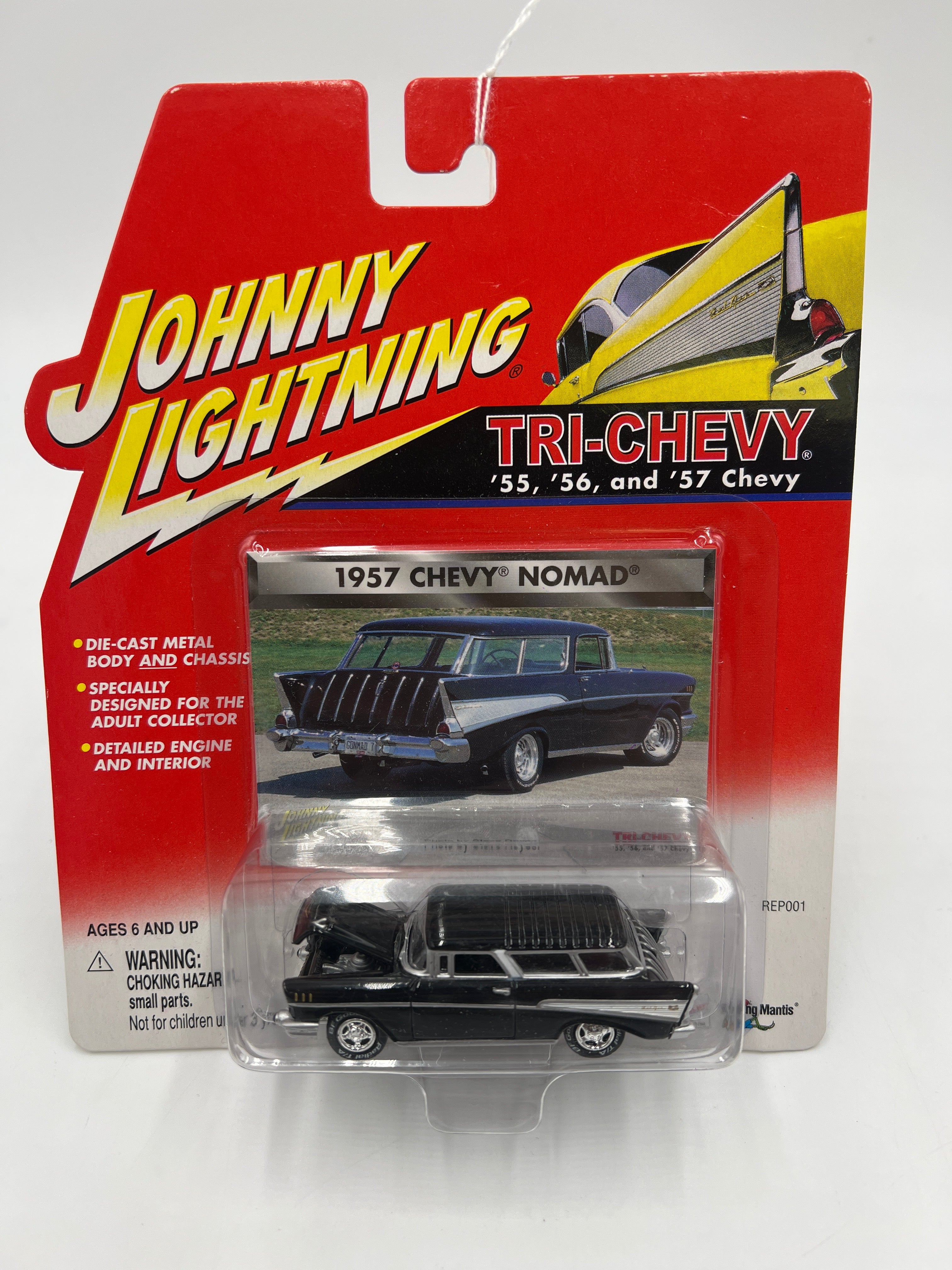 Johnny Lightning Tri-Chevy 1957 Chevy Nomad Black 219F