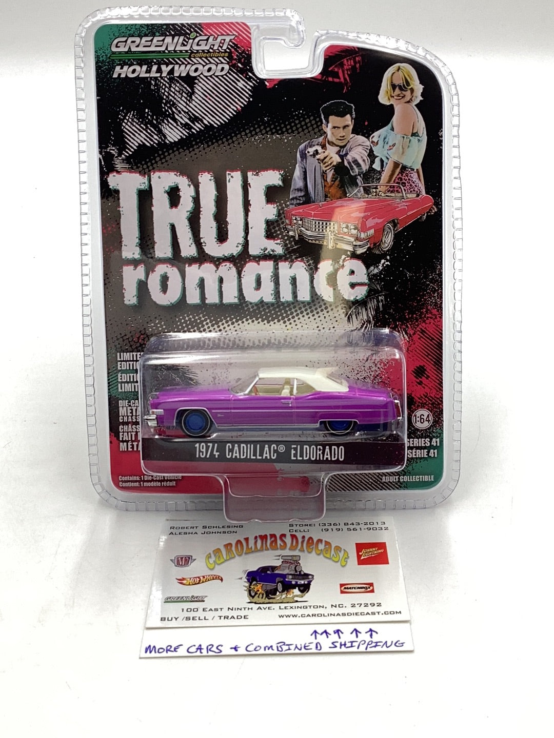 Greenlight True Romance 1974 Cadillac Eldorado Walmart CHASE