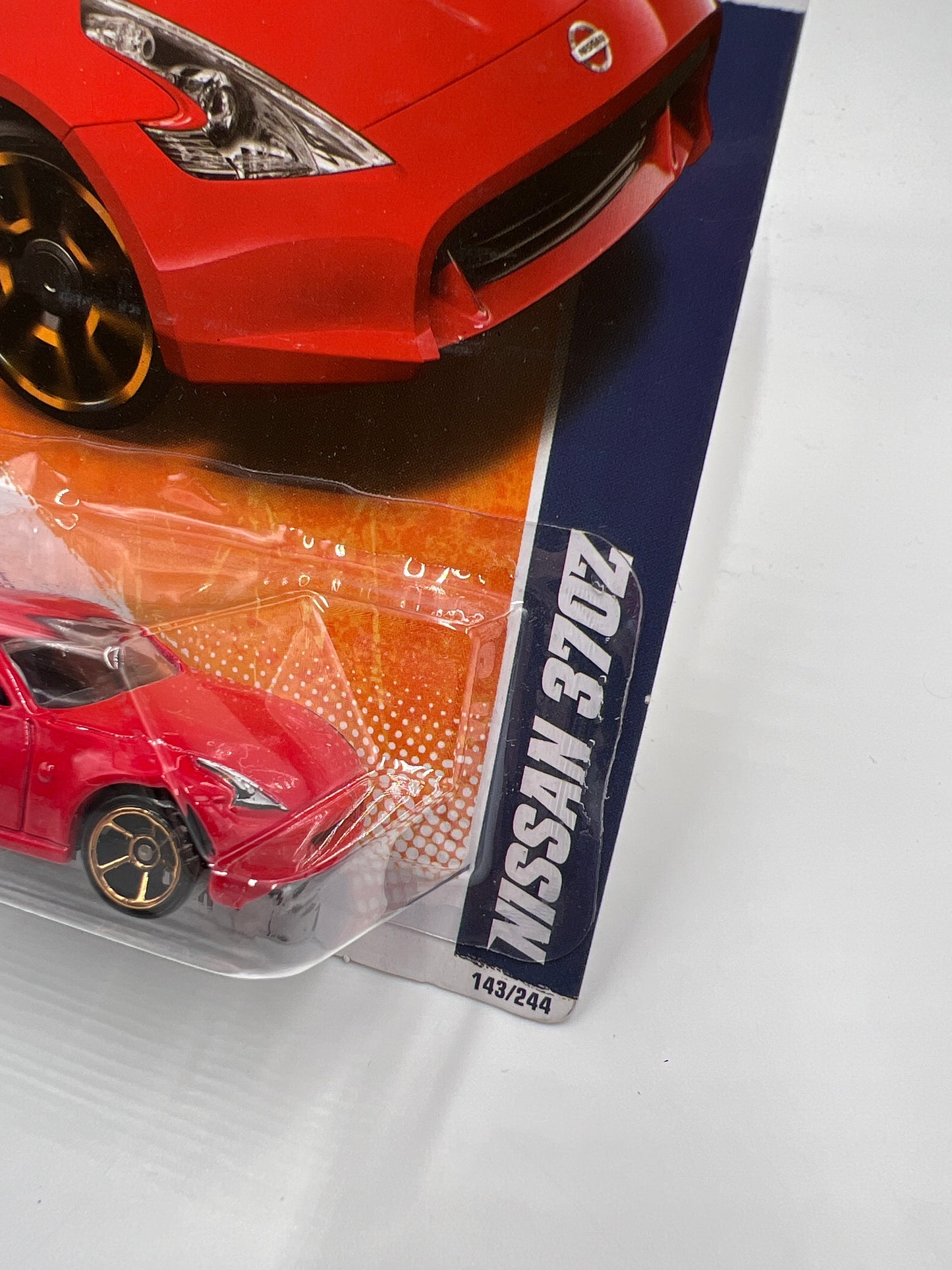 2011 Hot Wheels Faster Than Ever #143 Nissan 370Z Red W/Protector See Description