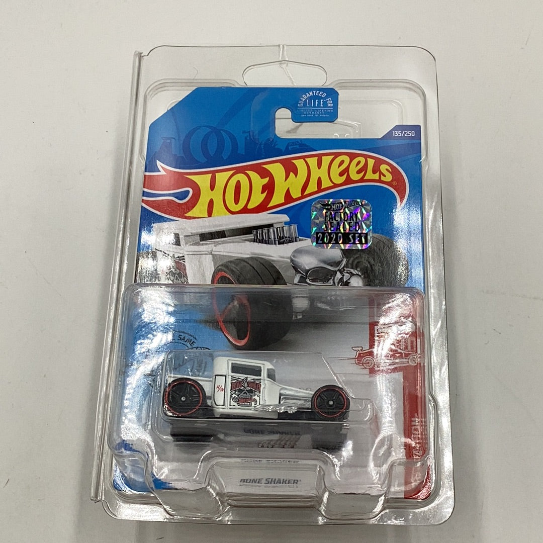 2020 hot wheels red edition #135 Bone Shaker target red factory sealed sticker with protector