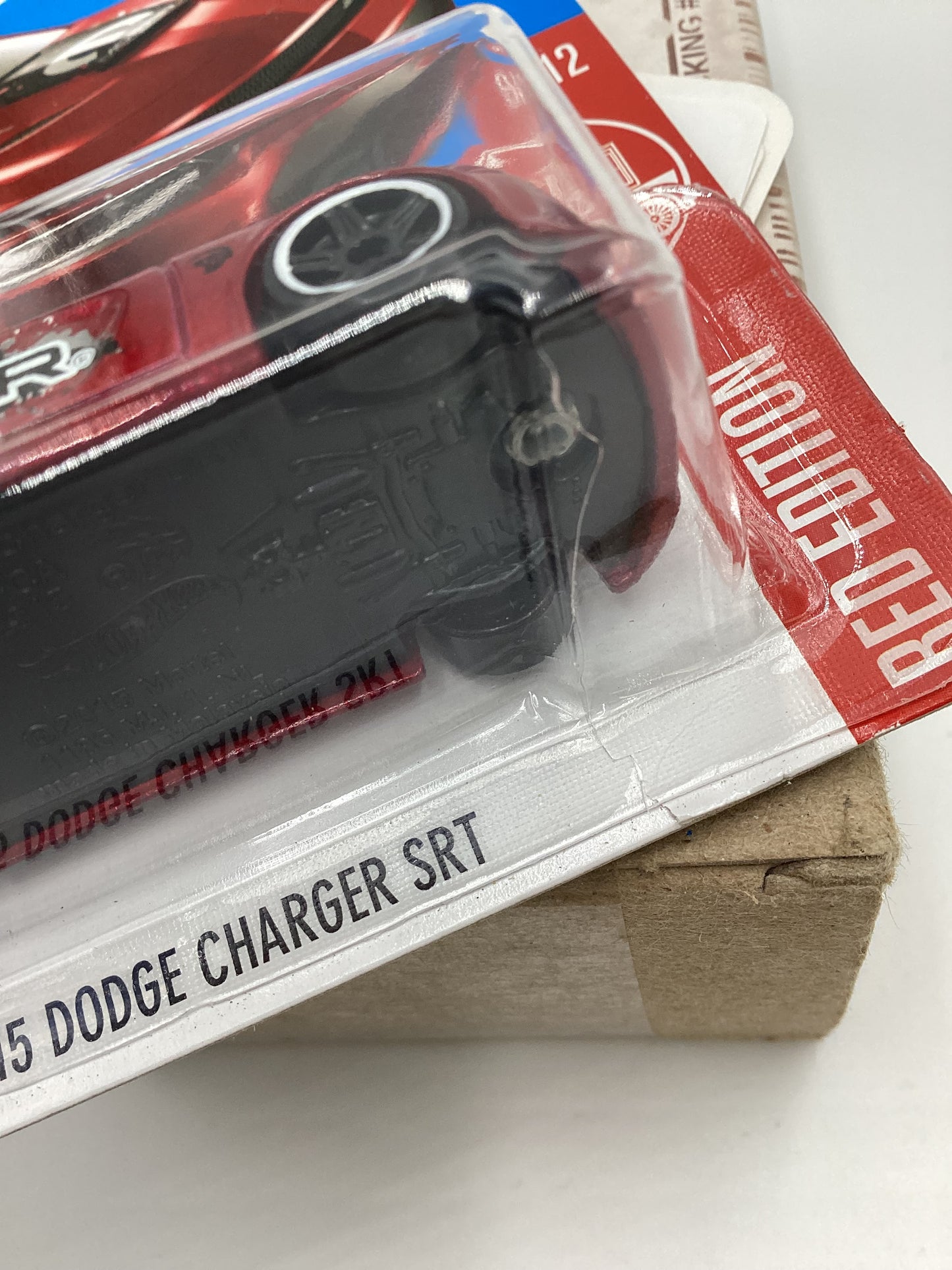 2016 Hot Wheels 15 Dodge Charger SRT Red Edition Cracked Blister 148D