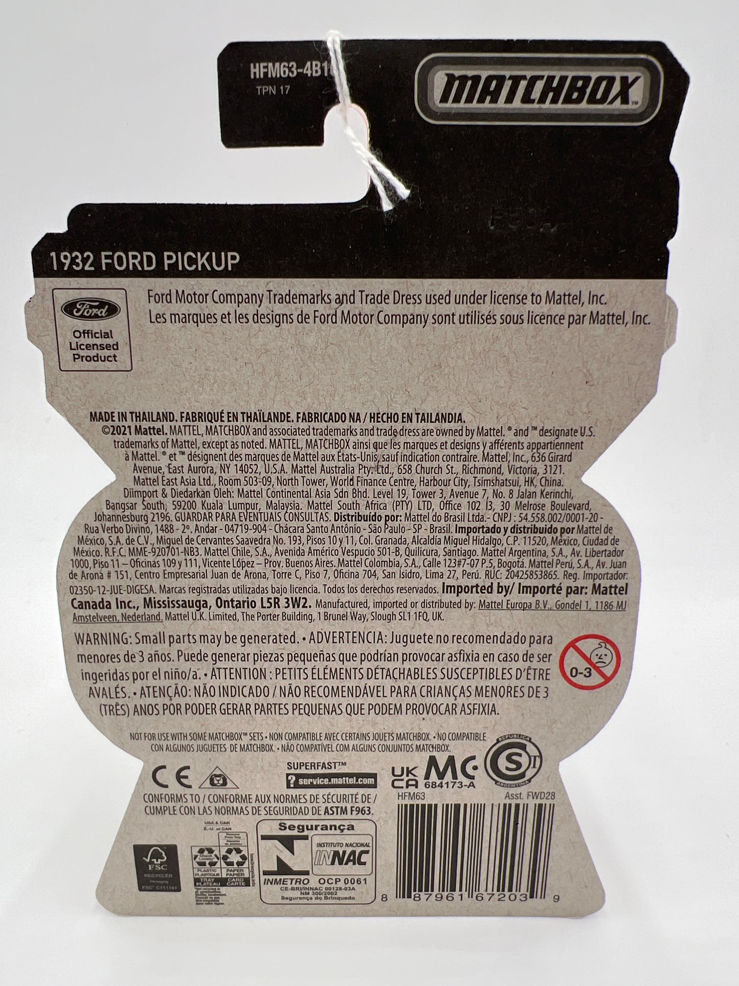 Matchbox Moving Parts #24 1932 Ford Pickup Blue 168C