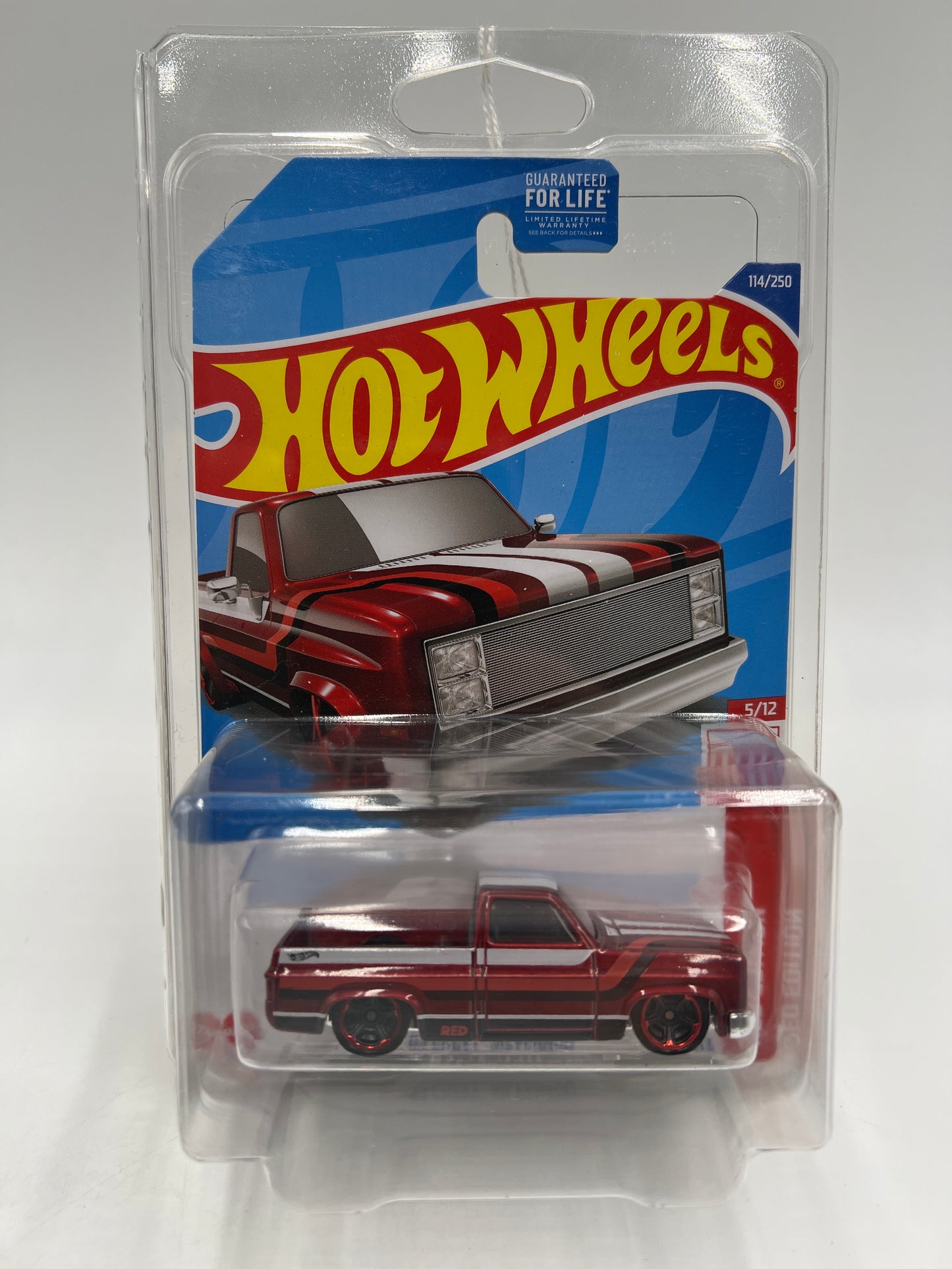 Hot Wheels Target Exclusive Red Edition #114 83 Chevy Silverado Red W/Protector