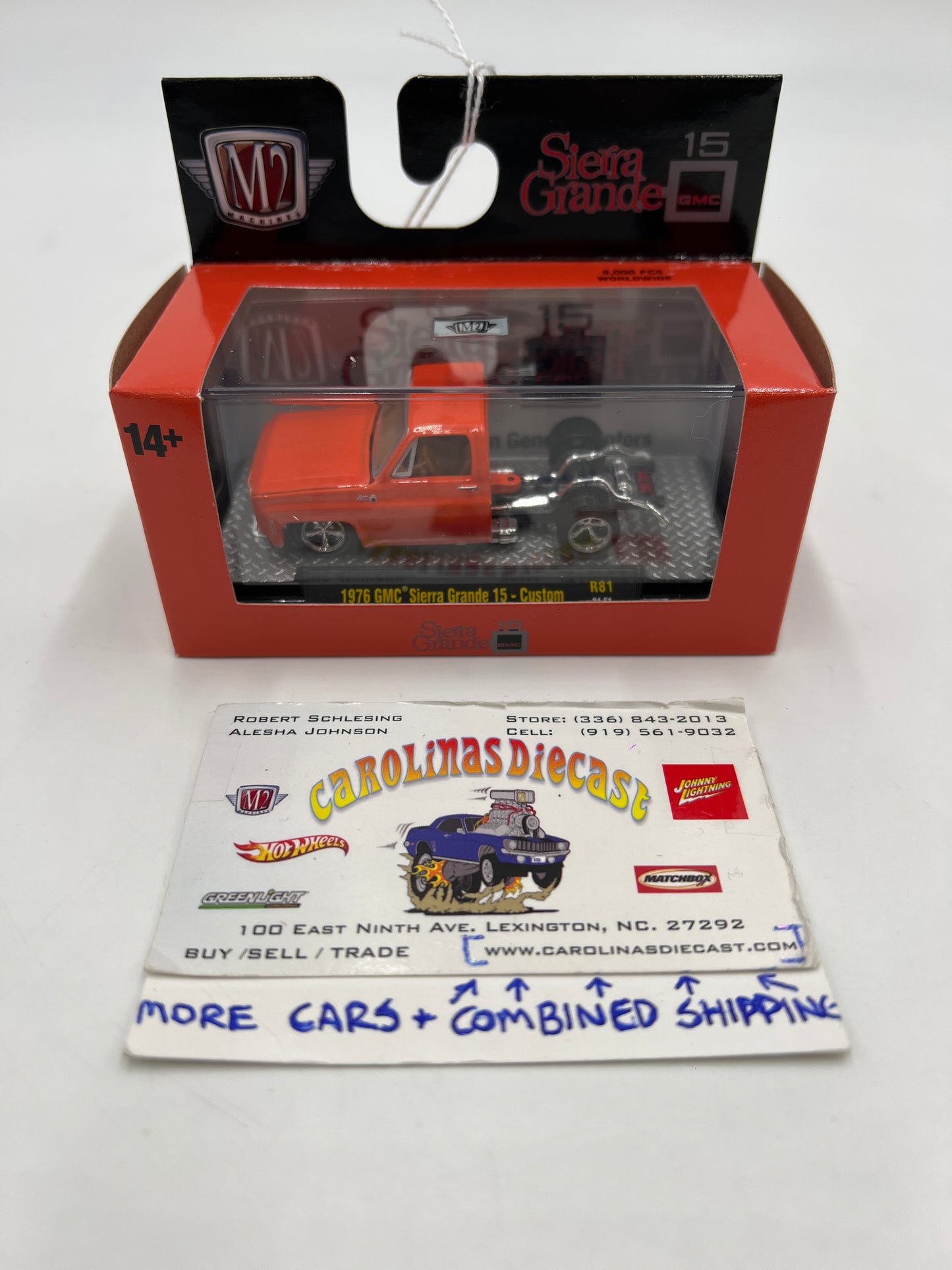 2024 M2 Machines 1976 GMC Sierra Grande 15 Orange Custom R81