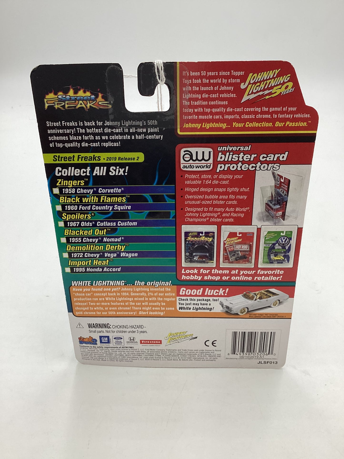 Johnny lightning Import heat #6 1995 Honda Accord White *Vein* 192A