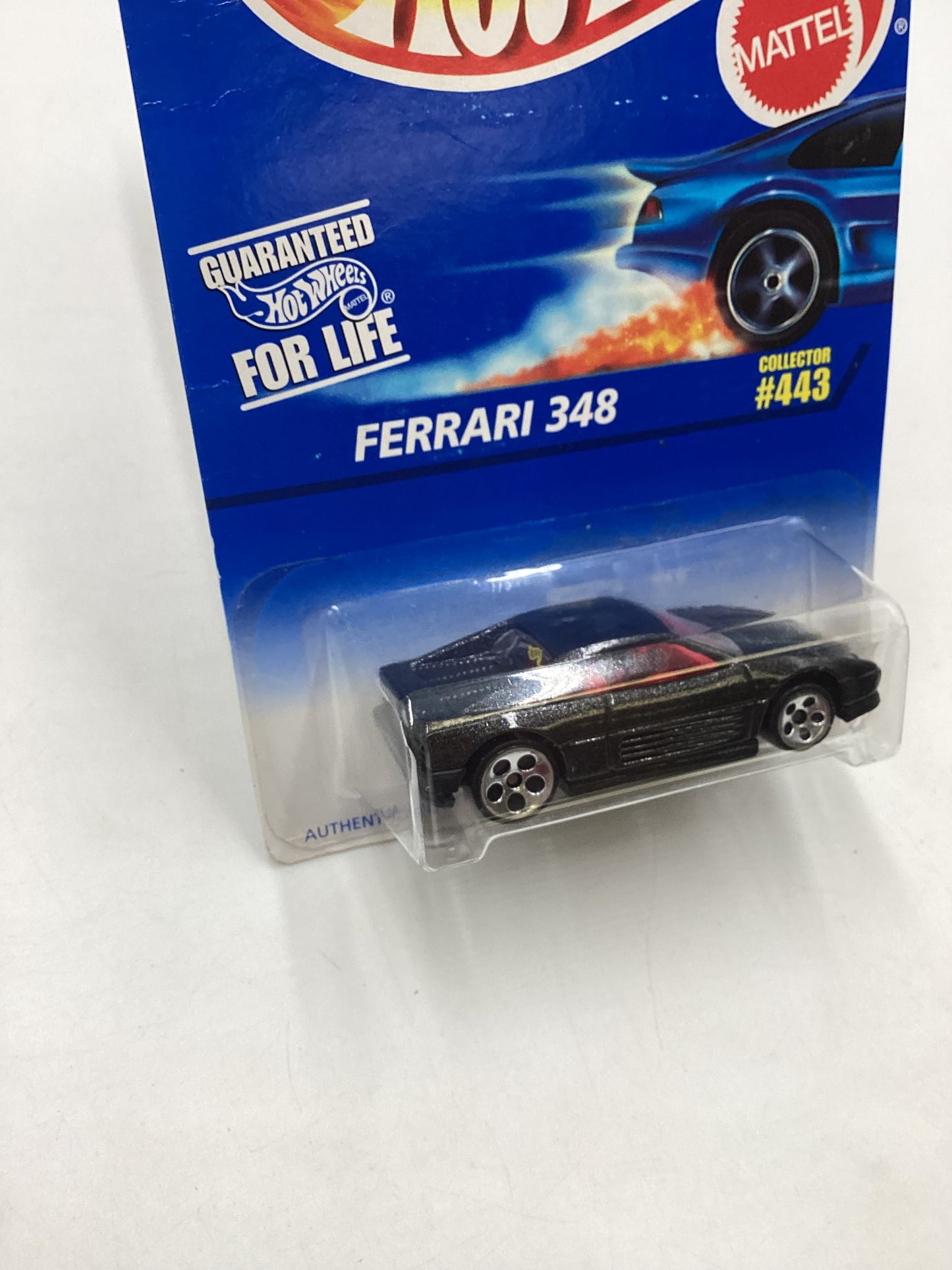 2007 Hot wheels #443 Black Ferrari 348