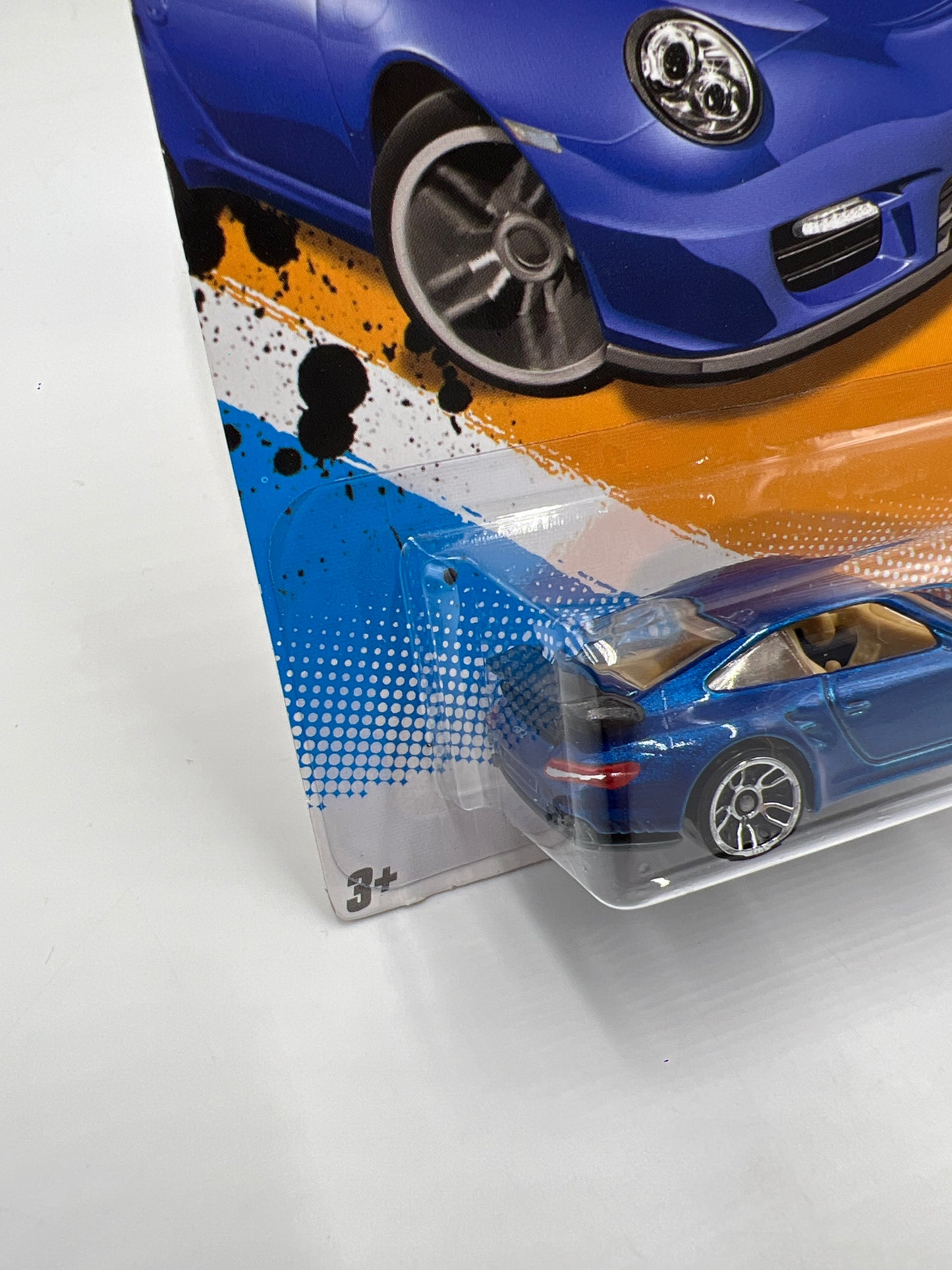 2012 Hot Wheels All Stars #124 Porsche 911 GT2 Blue W/Protector